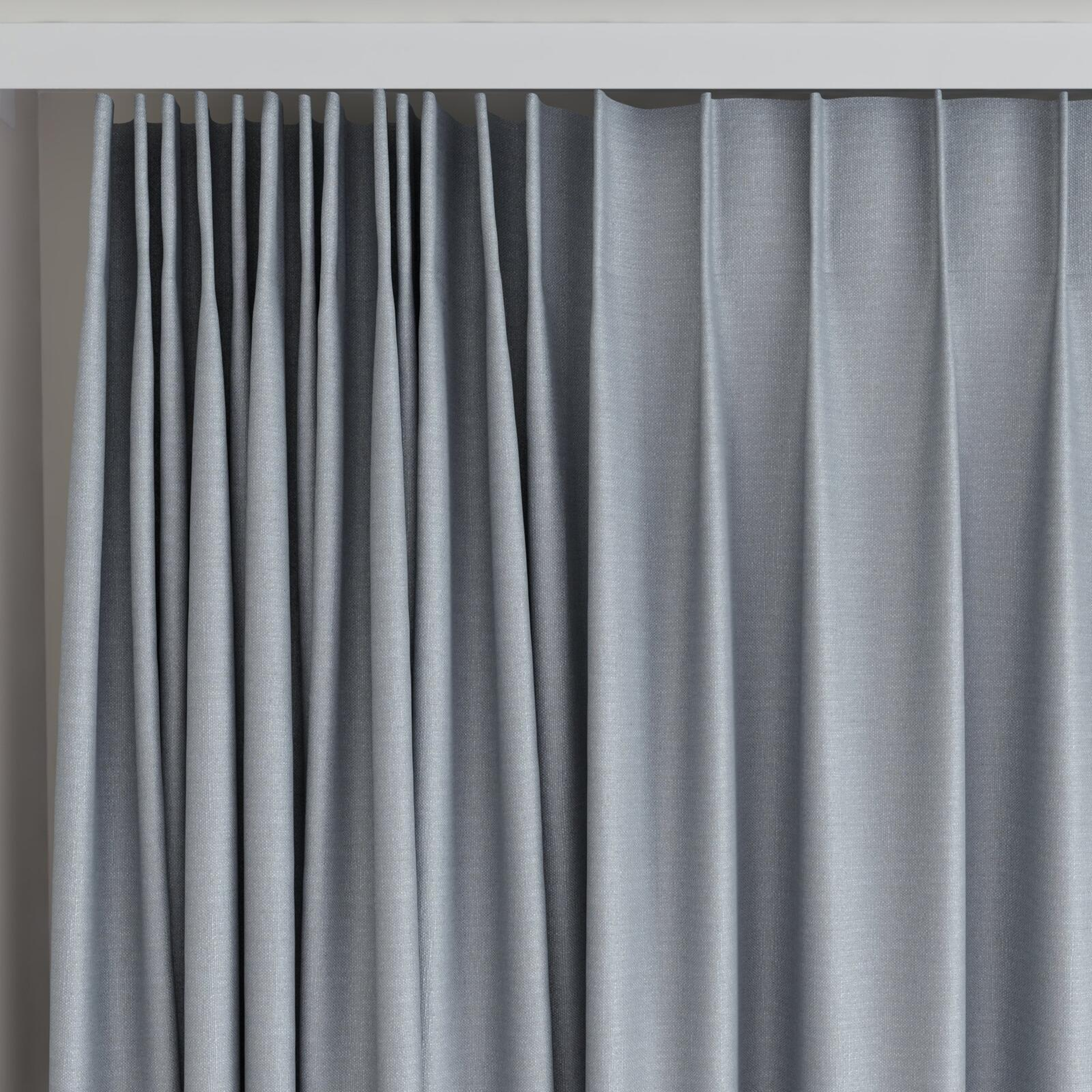 Top view of Soho Chrome, on curtain rail