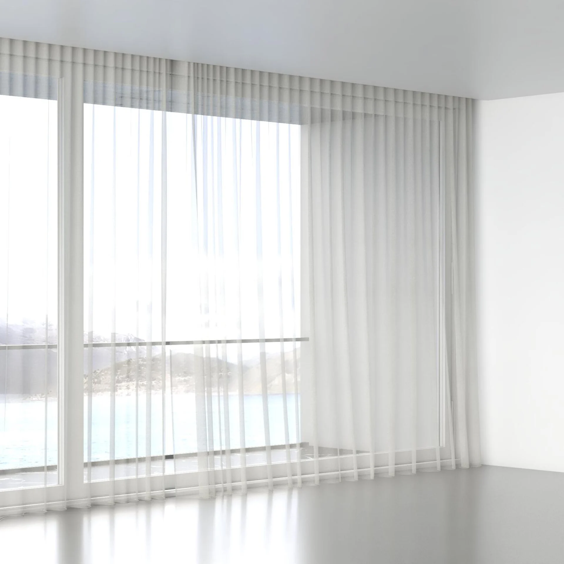 Full view of Audiance Hemp, wave pleat