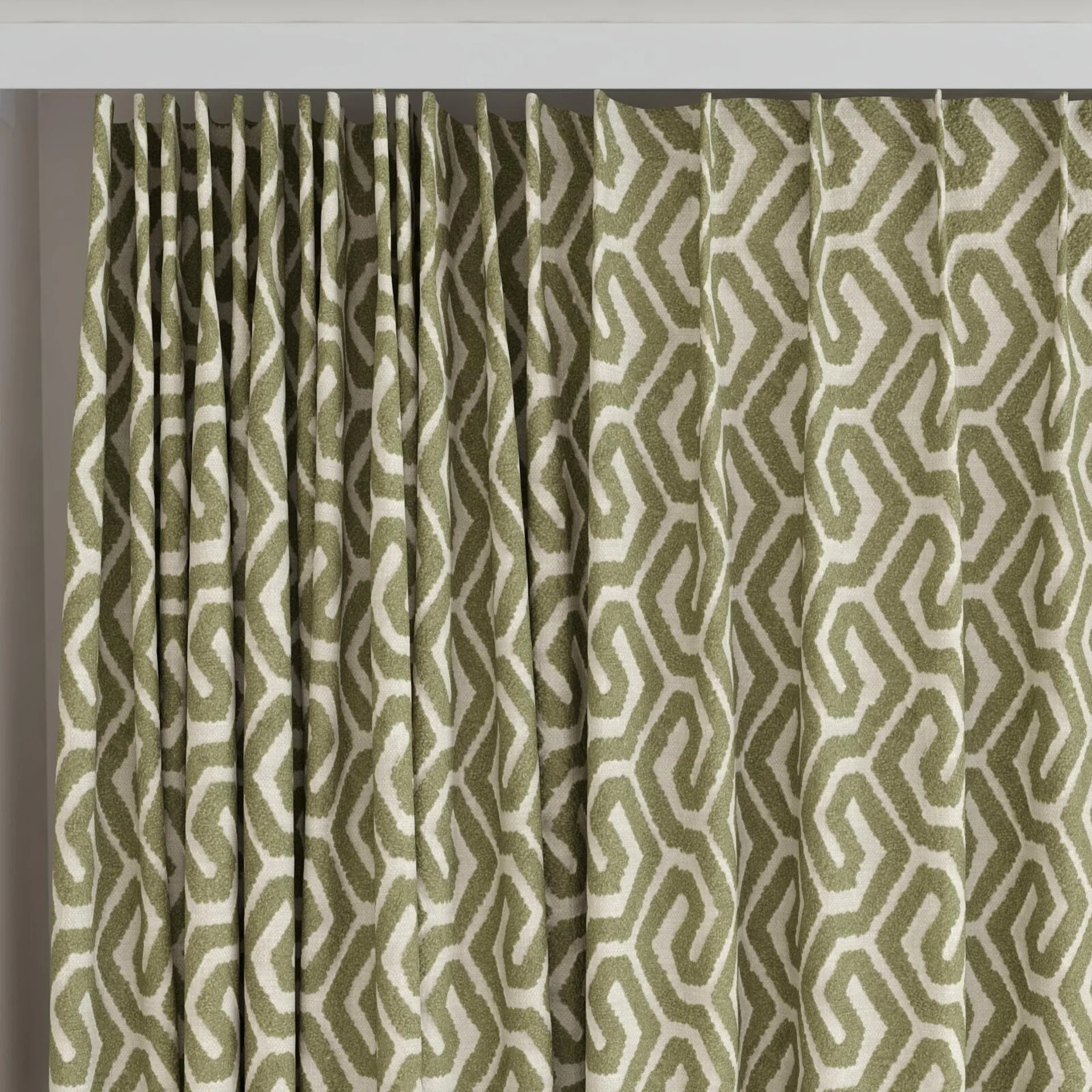 Top view of Comdeca Cactus, on curtain rail