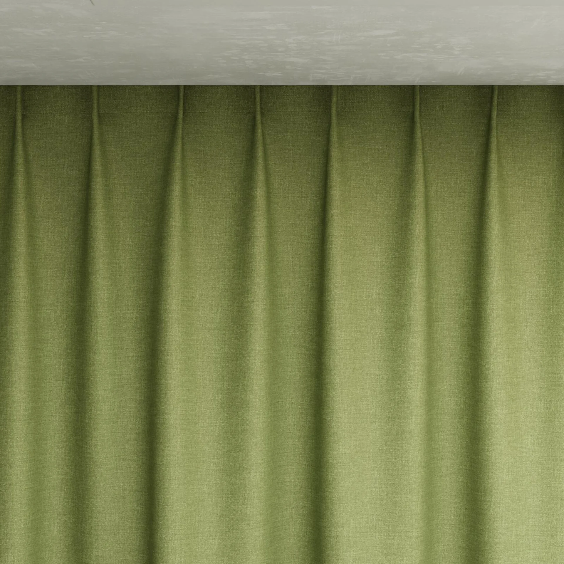 Top view of Casual Palm, pinch pleat