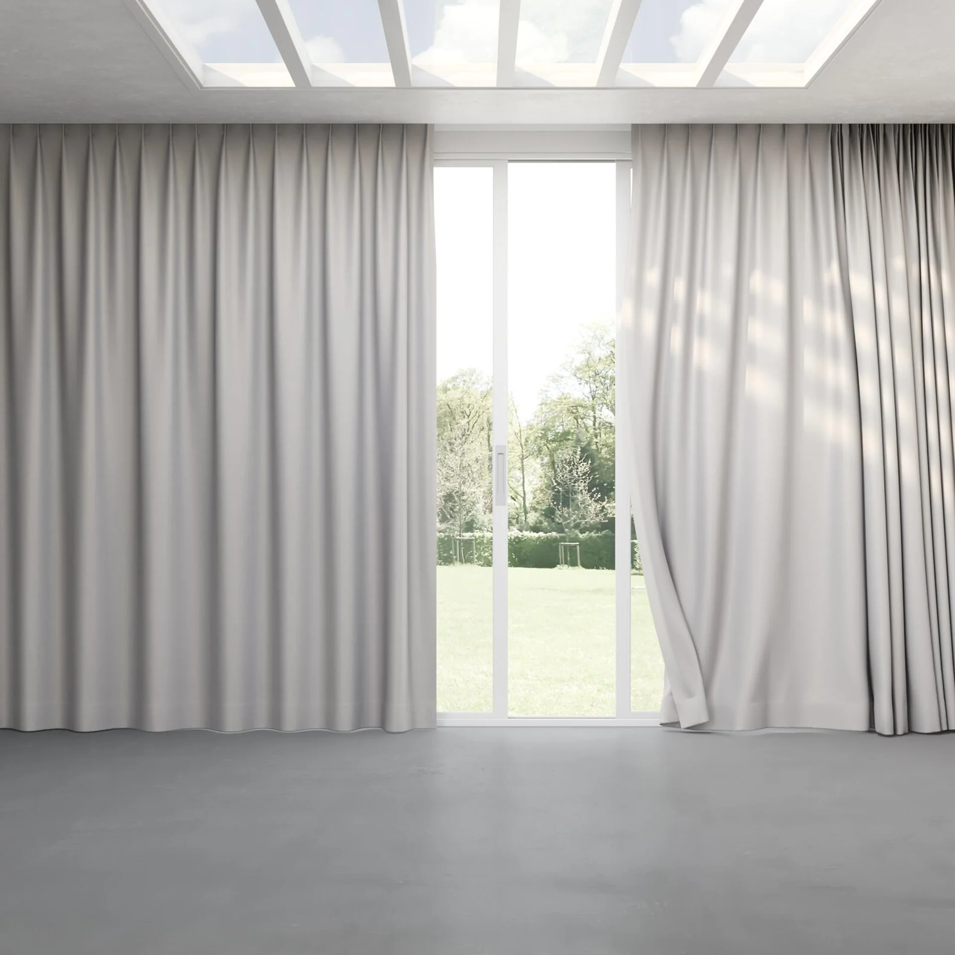 Full view of Re-Vive Platinum, pinch pleat