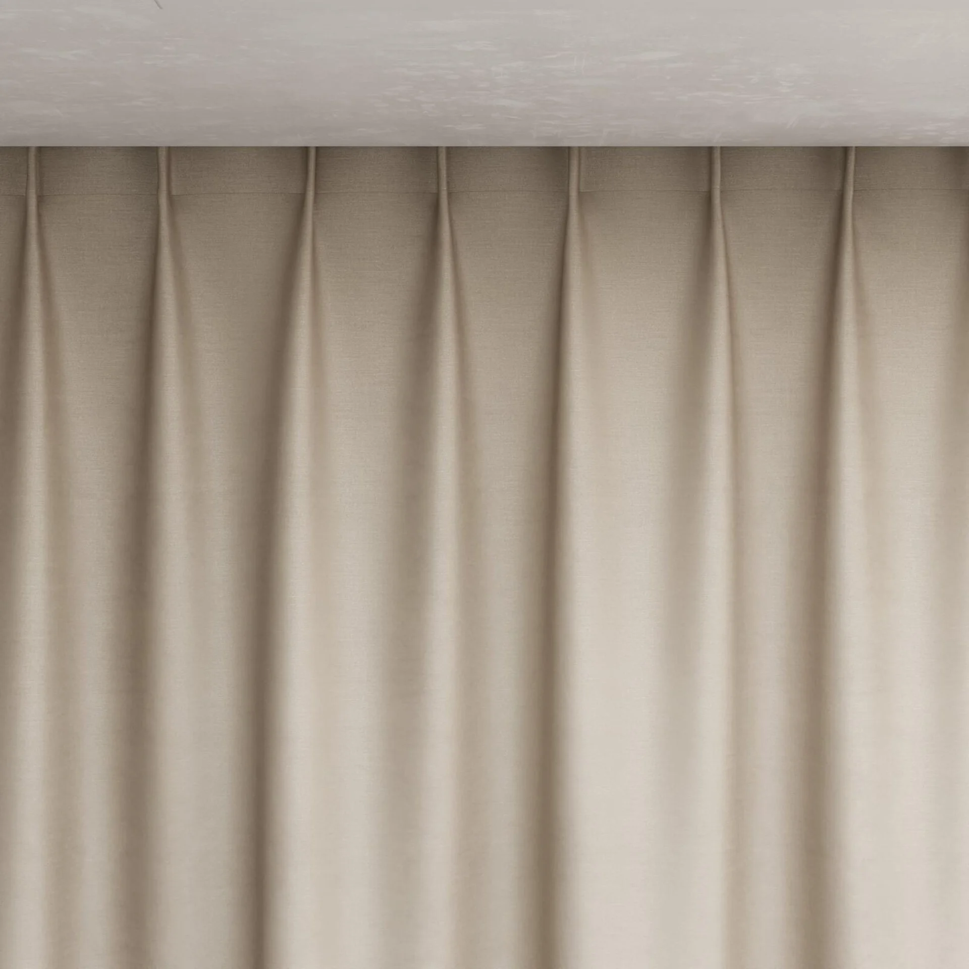 Top view of Mont Blanc Stucco, pinch pleat