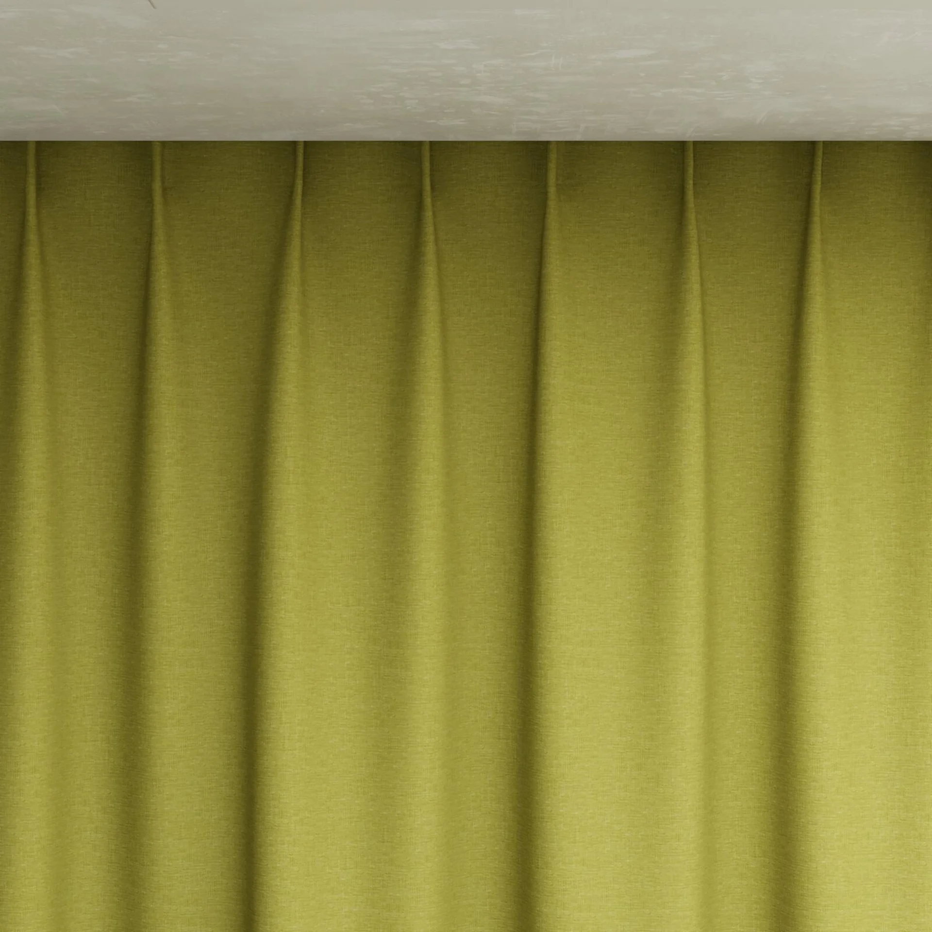 Top view of Coverlet Linden, pinch pleat