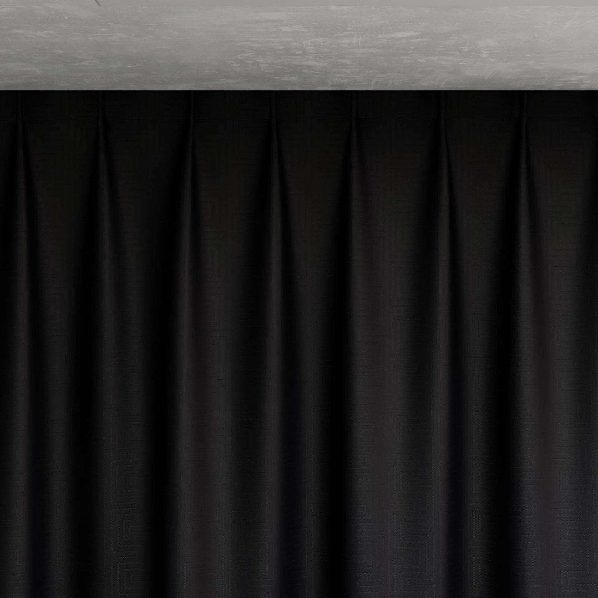 Top view of Remain Onyx, pinch pleat