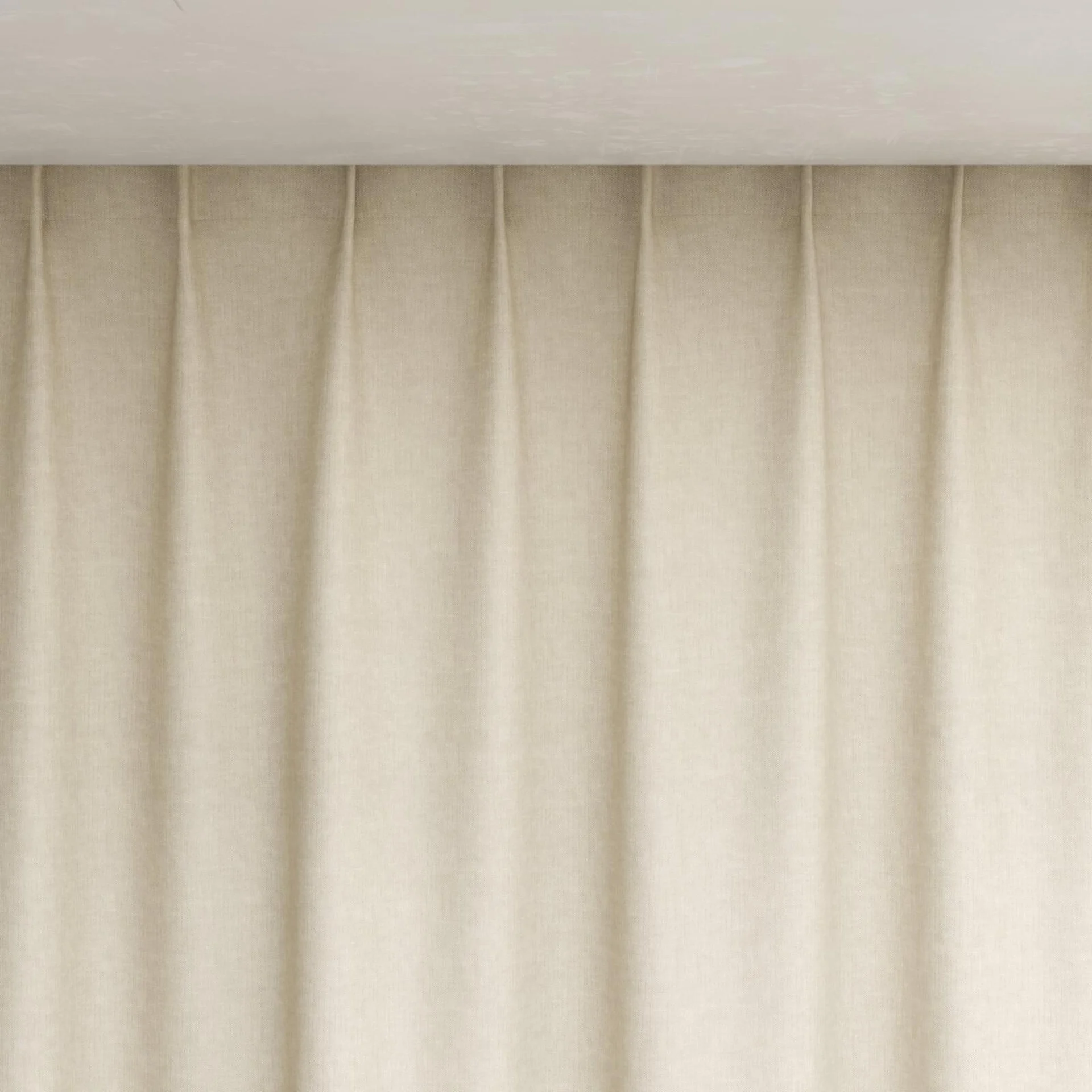 Top view of Goa Linen, pinch pleat