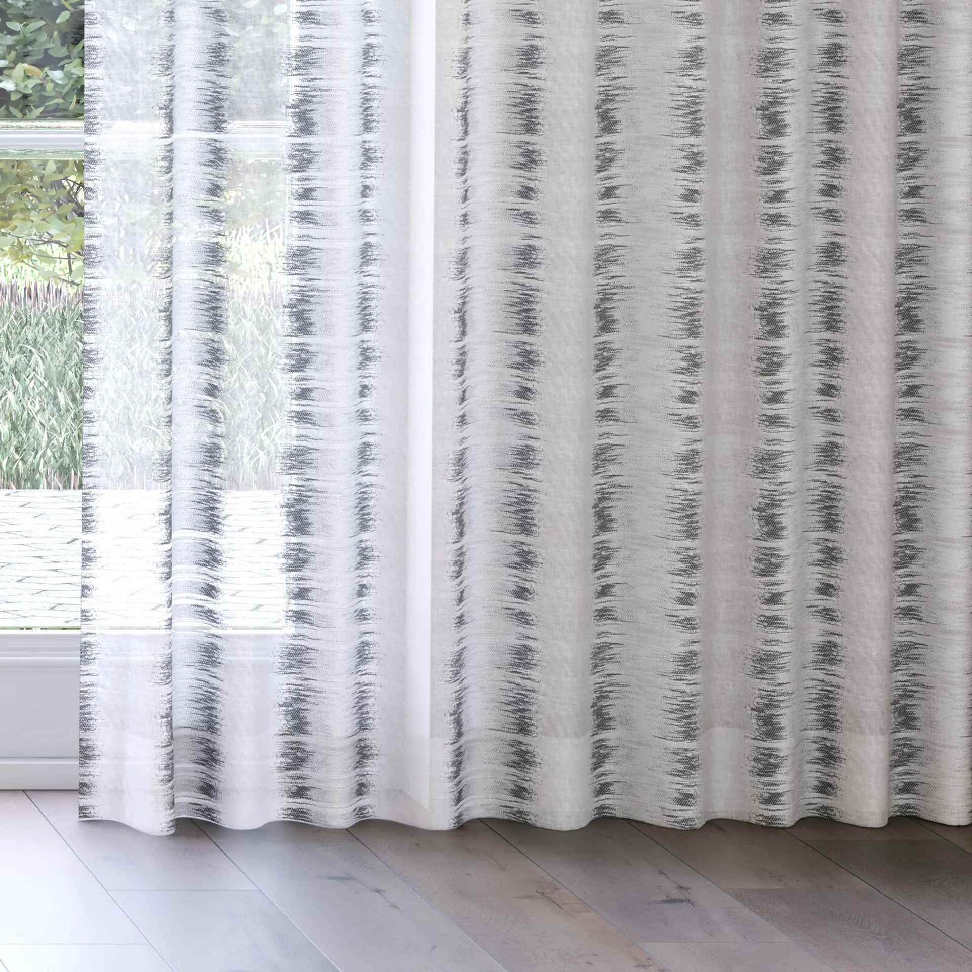 Bottom view of Exposure (JDG) Strata, on curtain rail