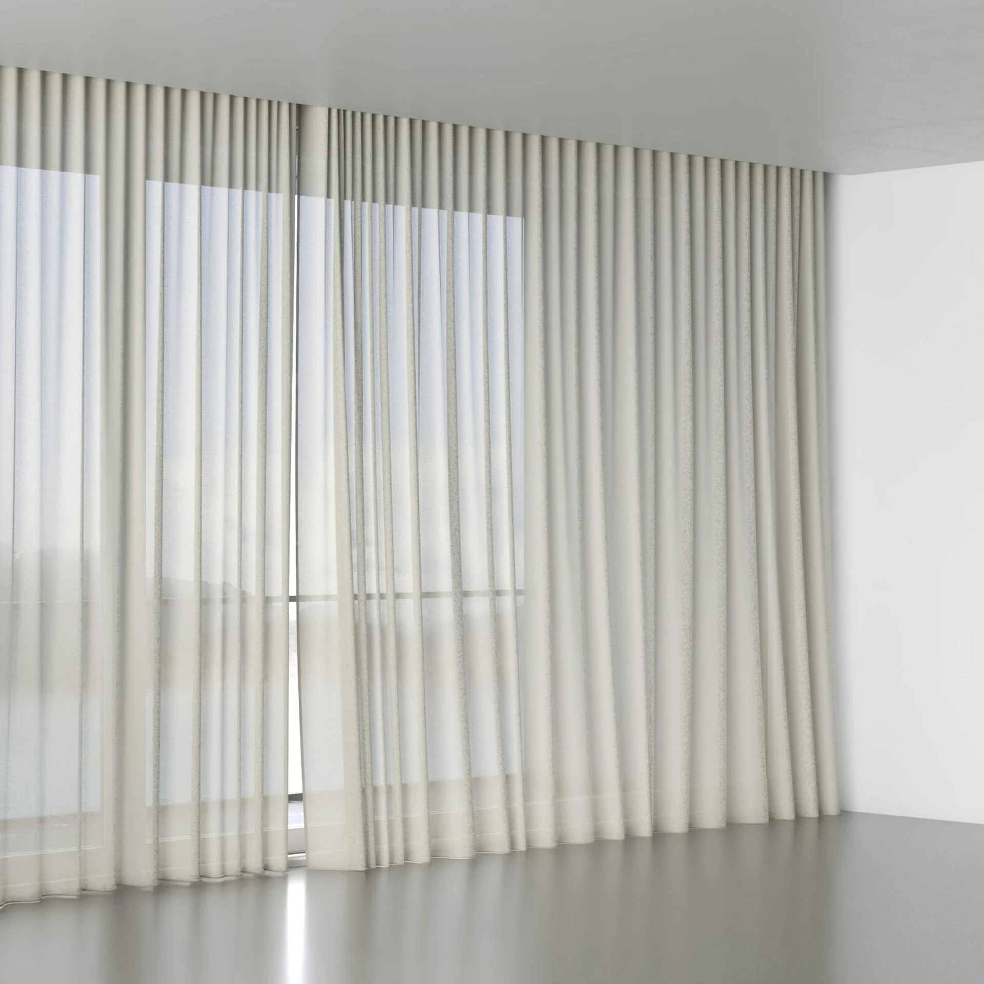 Full view of Rava Nougat, wave pleat