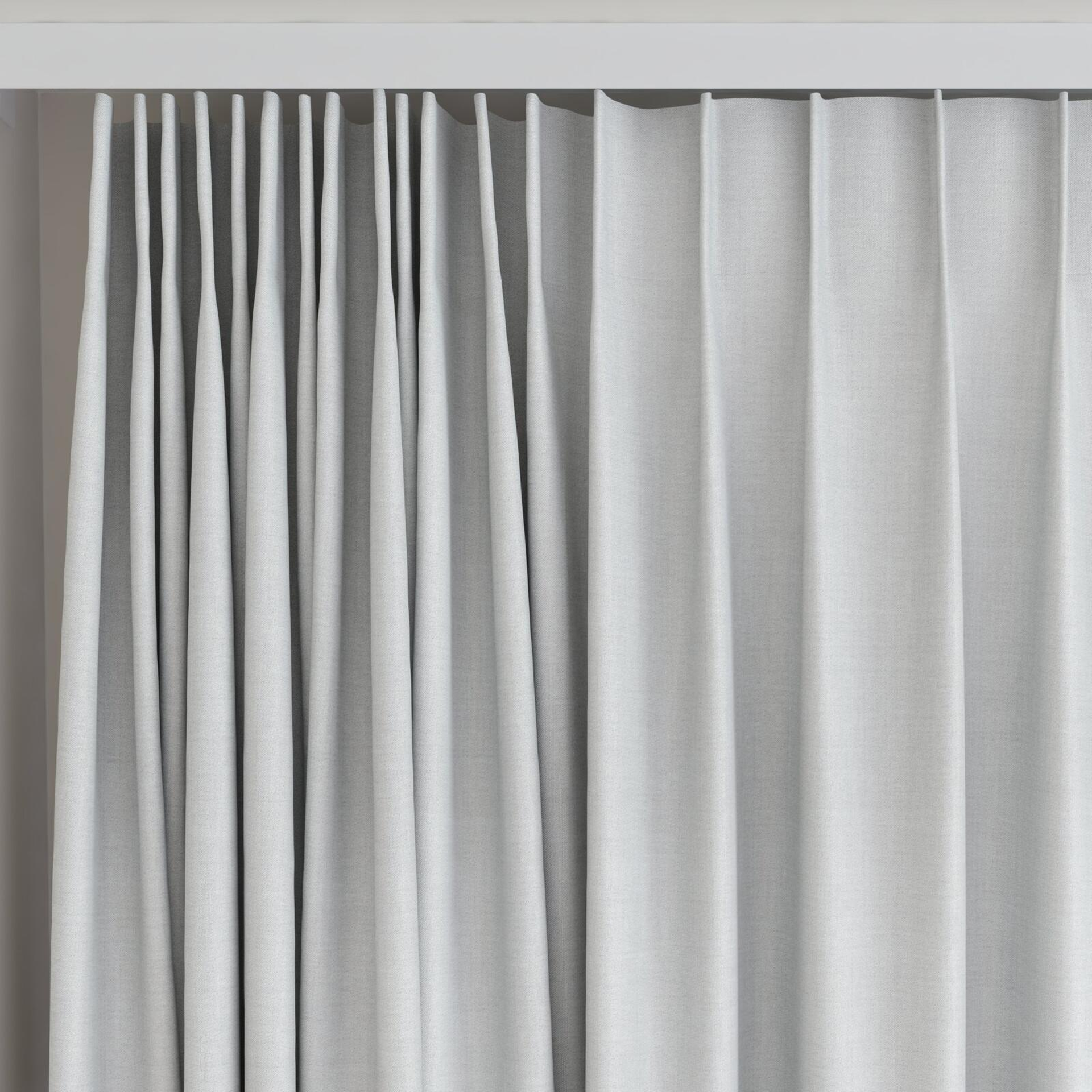Top view of Loci Dim Out Ice, on curtain rail