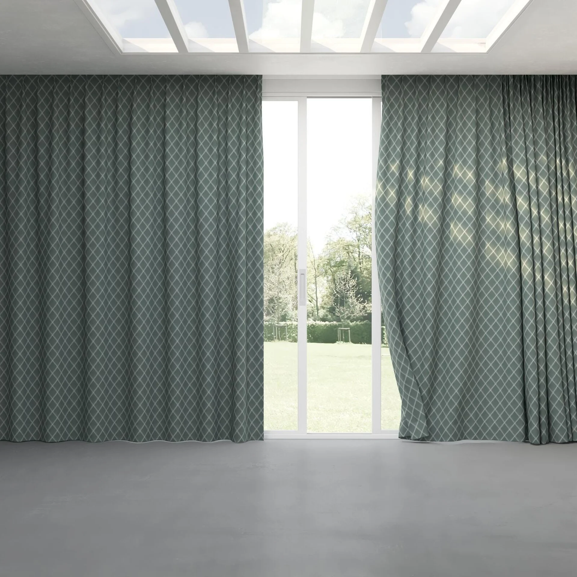 Full view of Pantheon Surf, pinch pleat