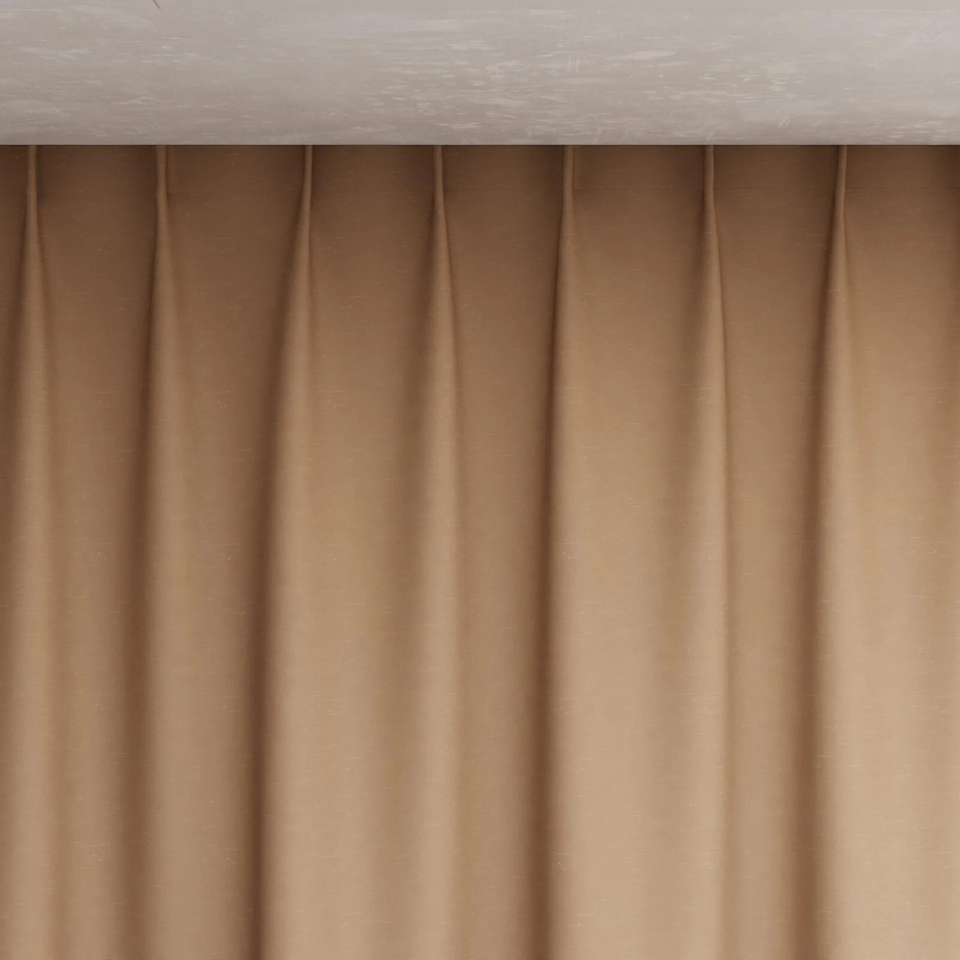 Top view of Maharaja II Peach, pinch pleat