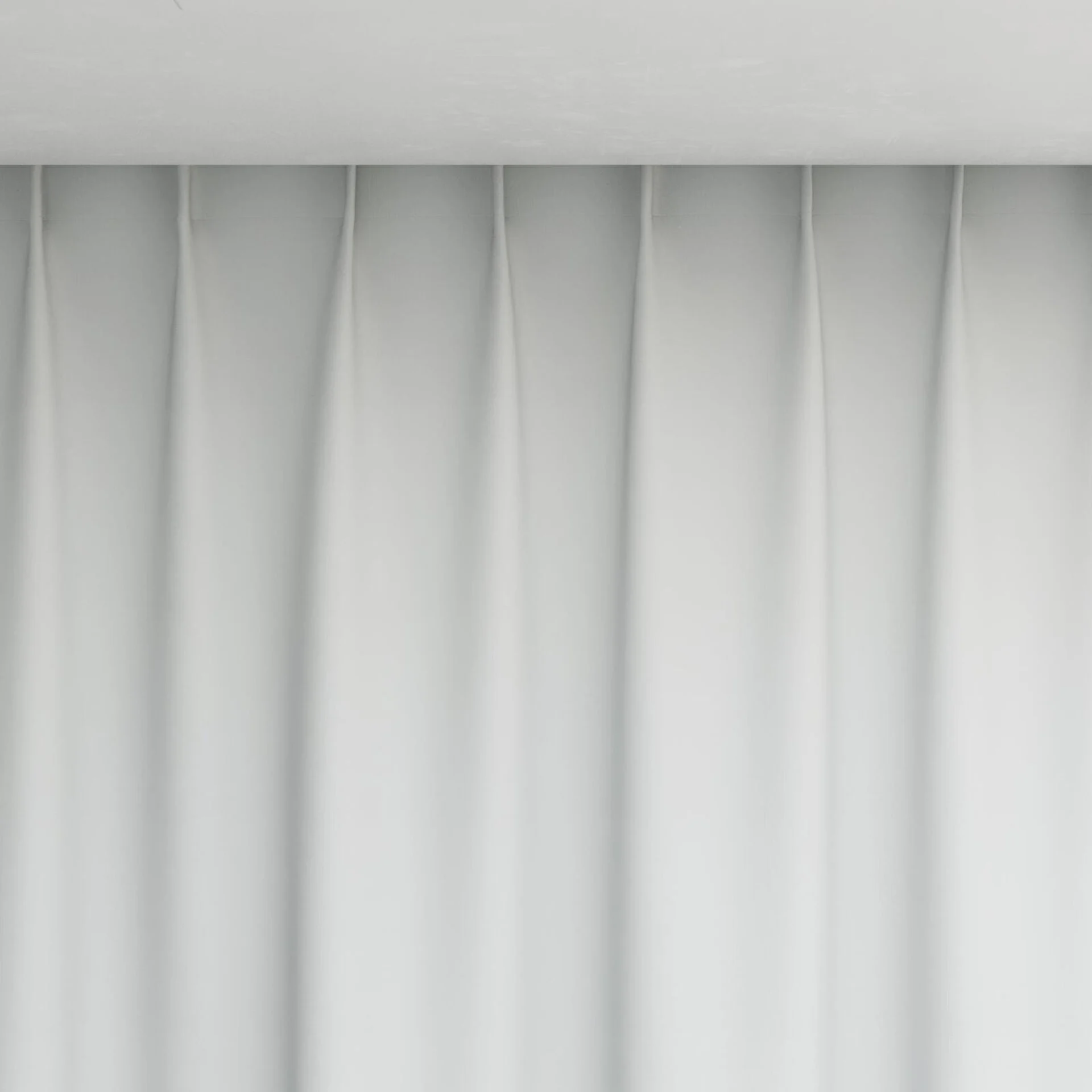 Top view of Darkness Snow, pinch pleat