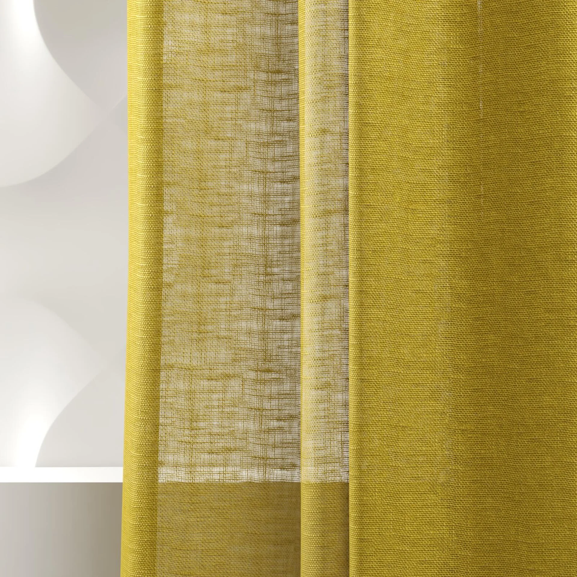 Detailed view of Kanso Stonewash Chartreuse