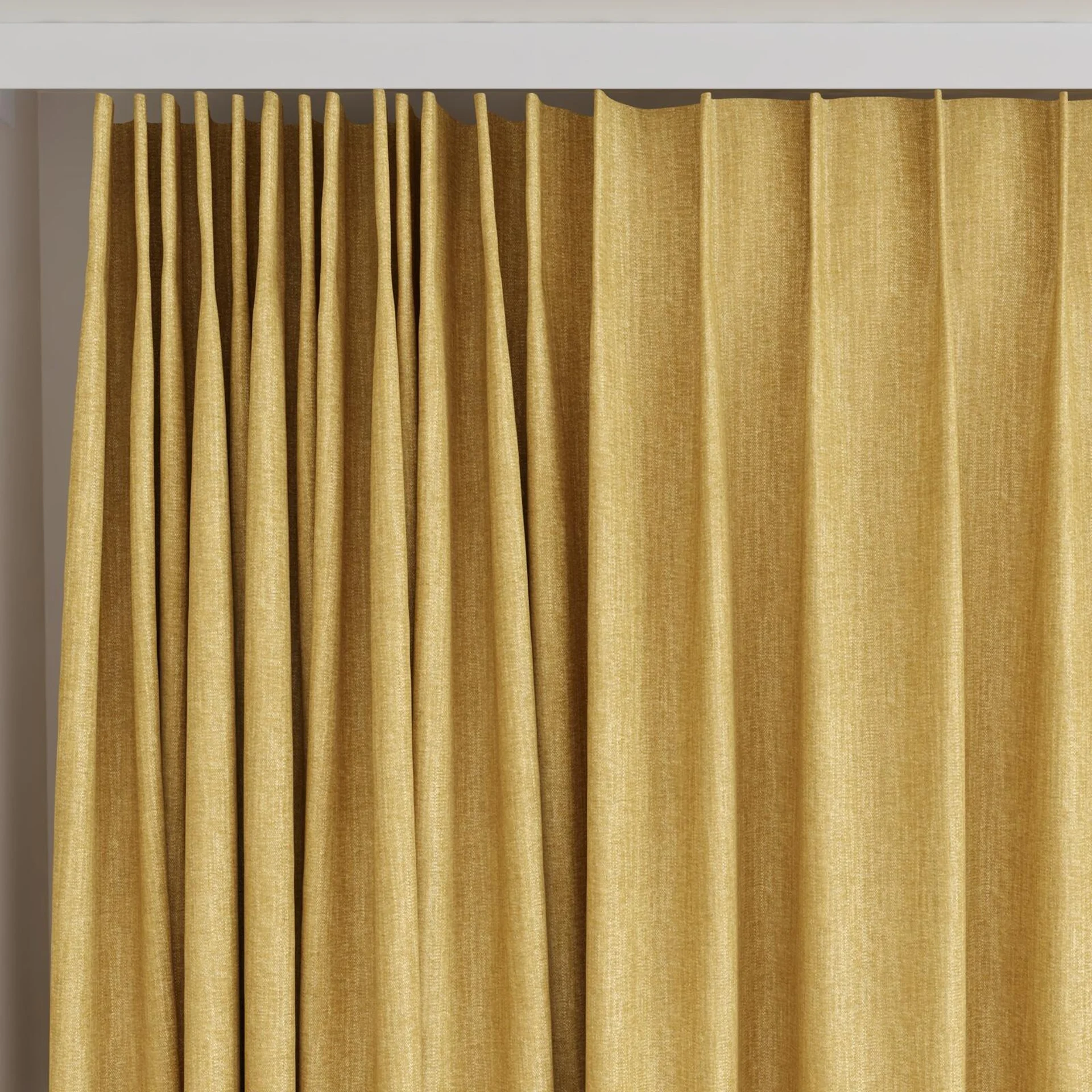Top view of Trezor Honey, on curtain rail