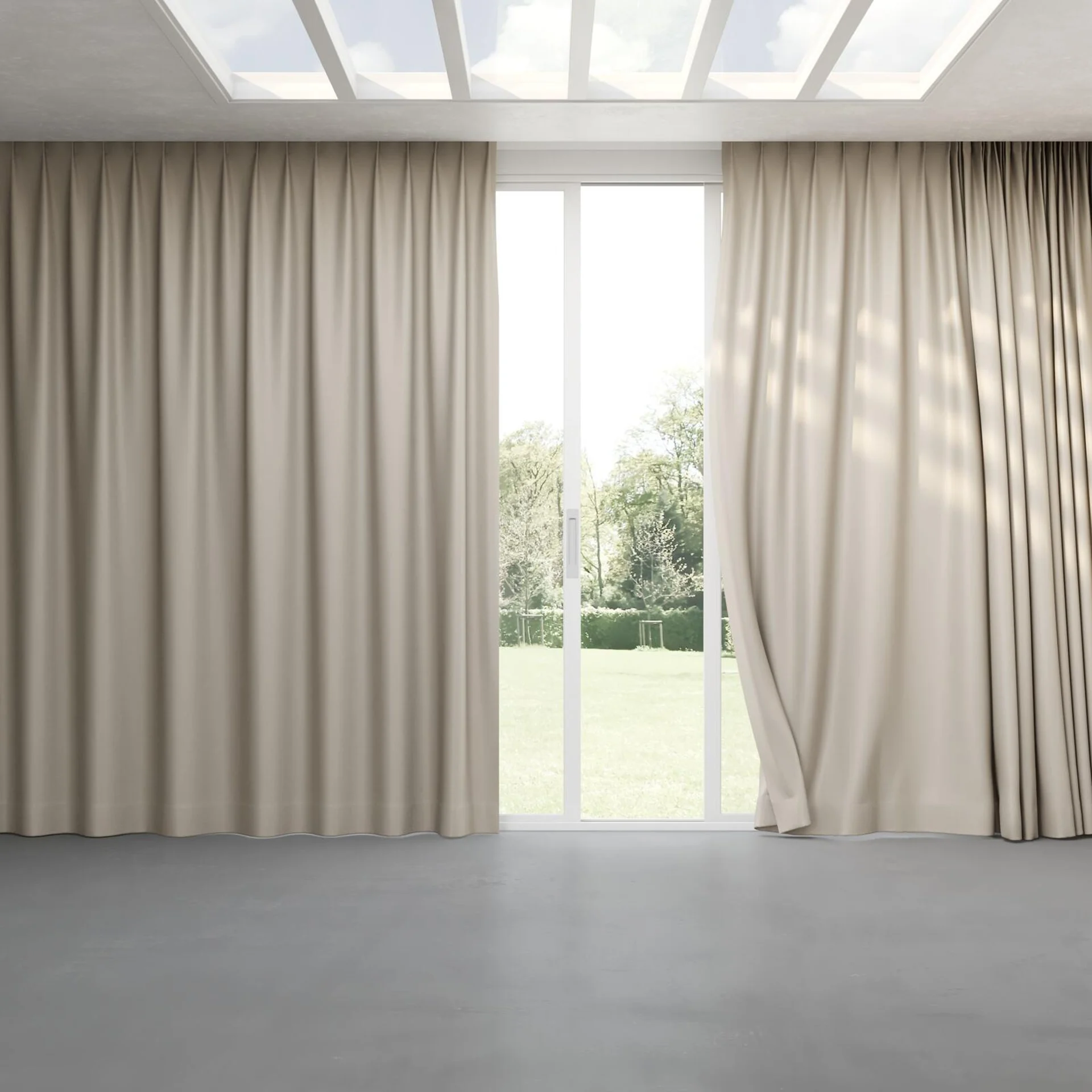Full view of Silk Road Shimmer, pinch pleat