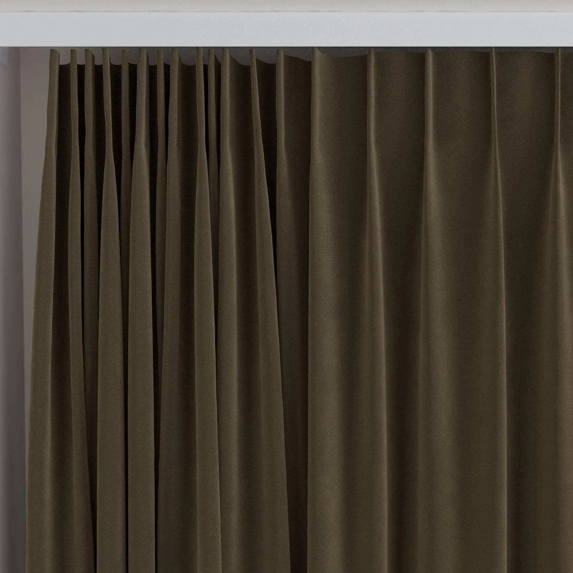 Top view of Vienna Vintage, on curtain rail