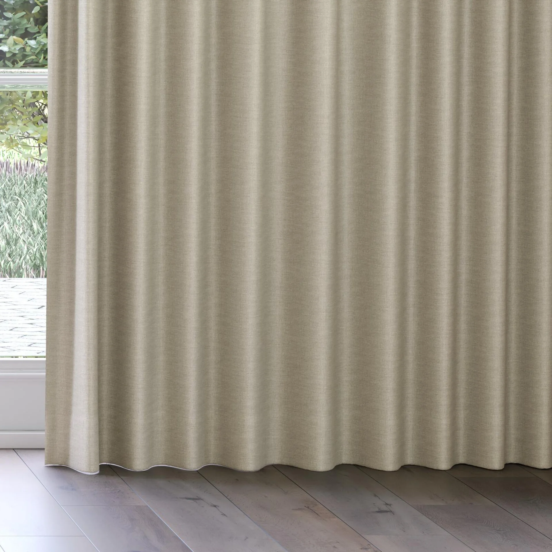 Bottom view of Frisco Limestone, on curtain rail