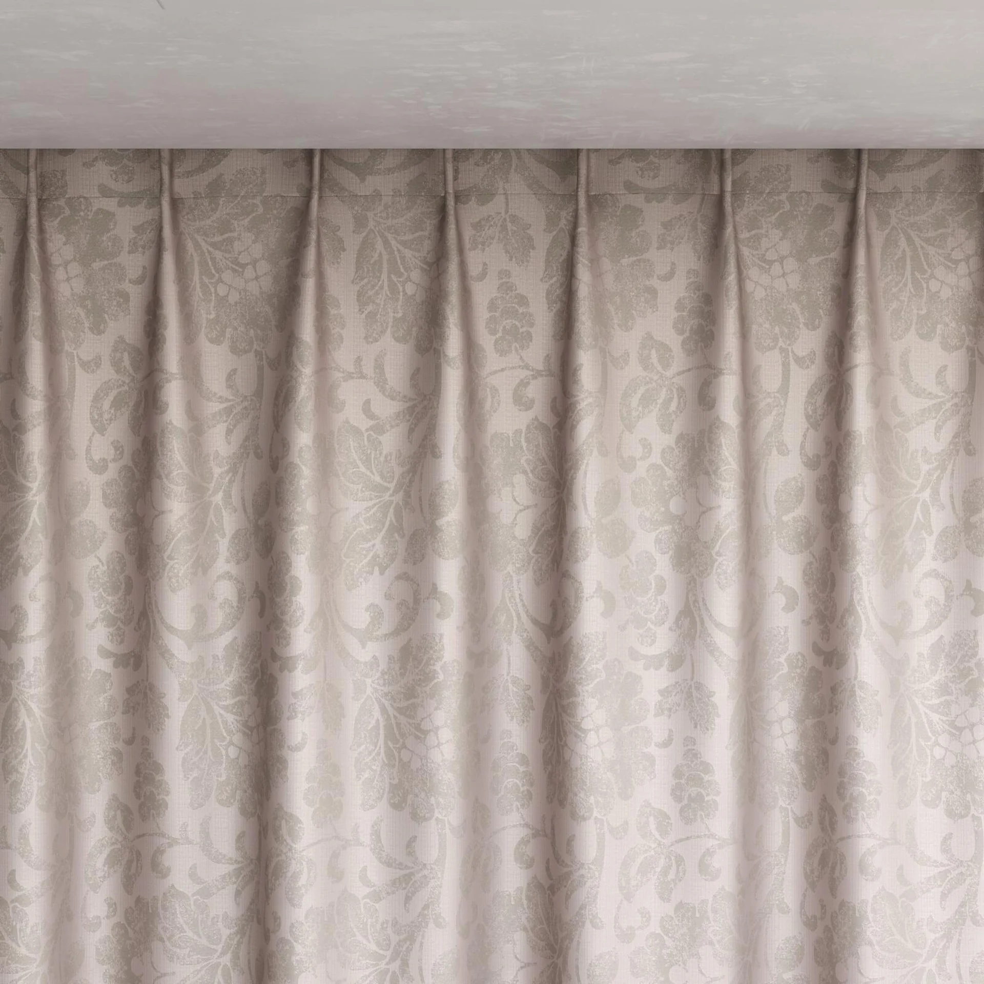 Top view of Florentine Boudoir, pinch pleat