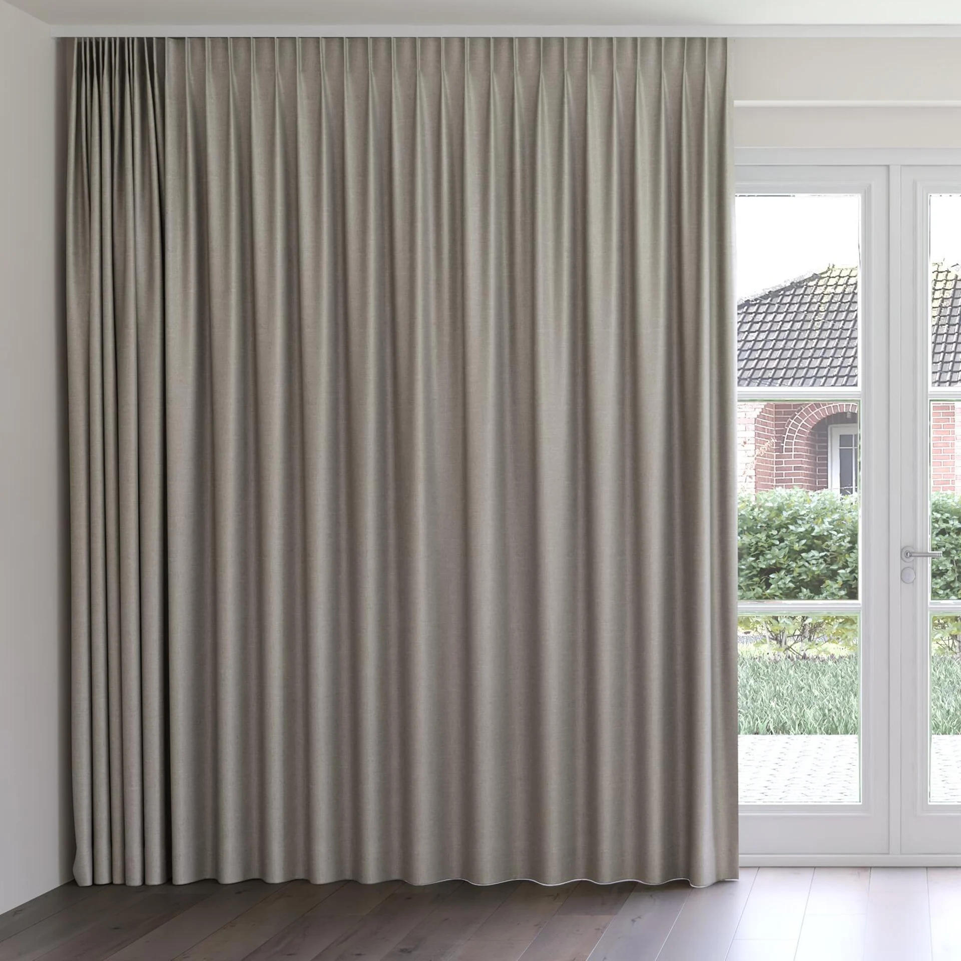 Front view of Tonto Cement, on curtain rail
