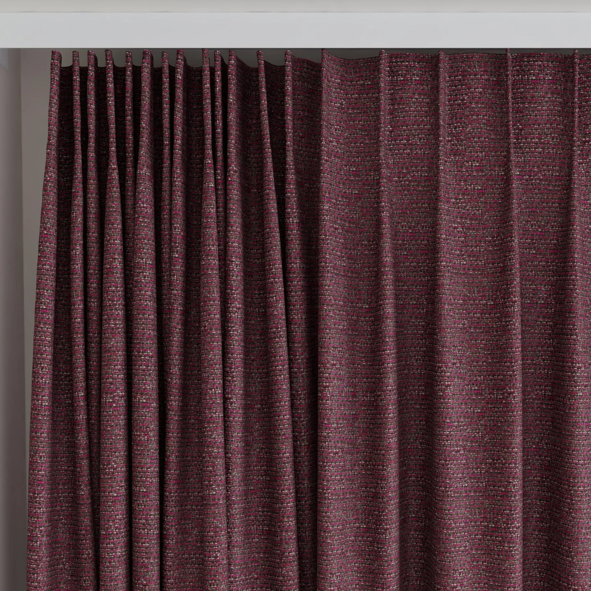 Top view of Refract Lotus, on curtain rail
