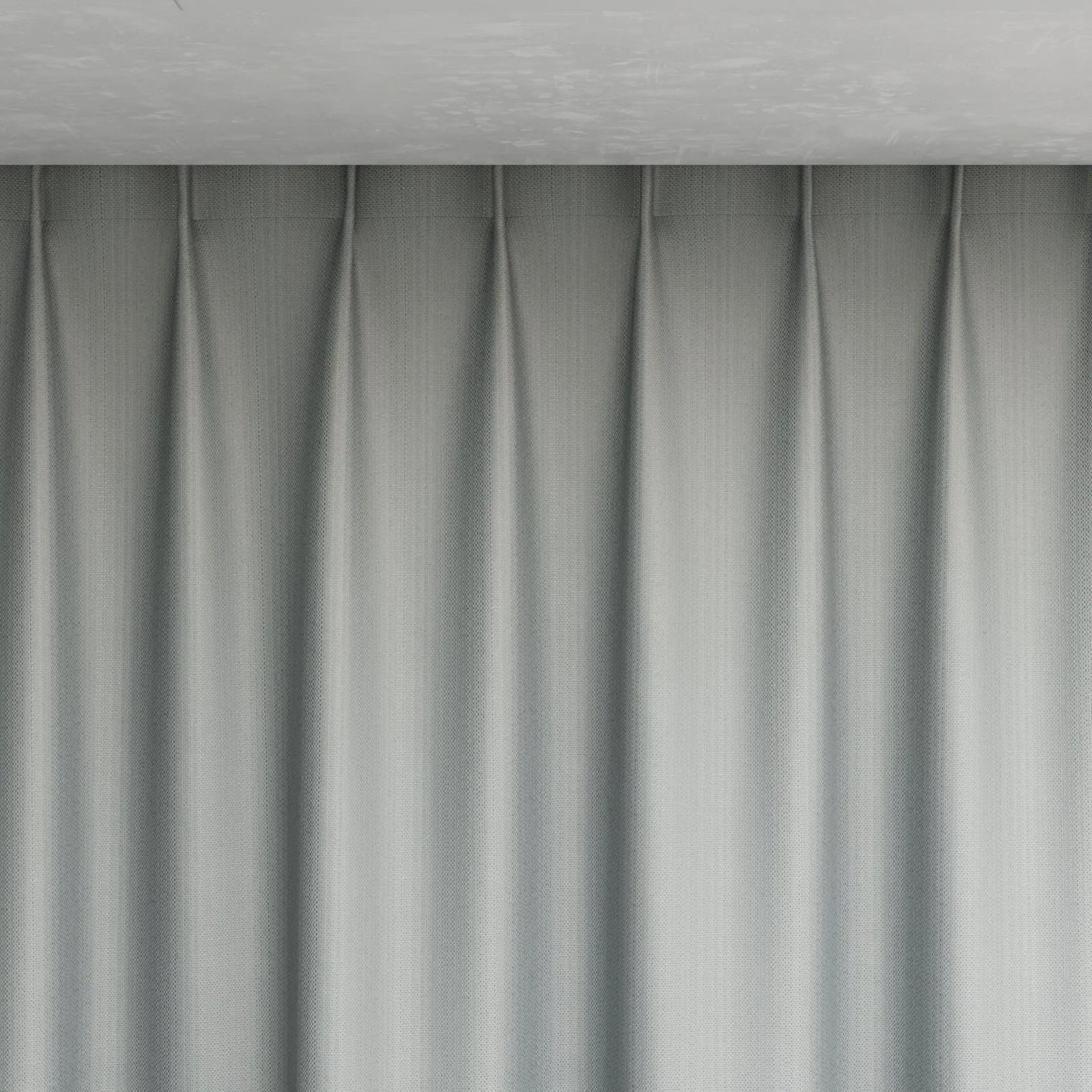 Top view of Pickford FR Blackout Steel, pinch pleat