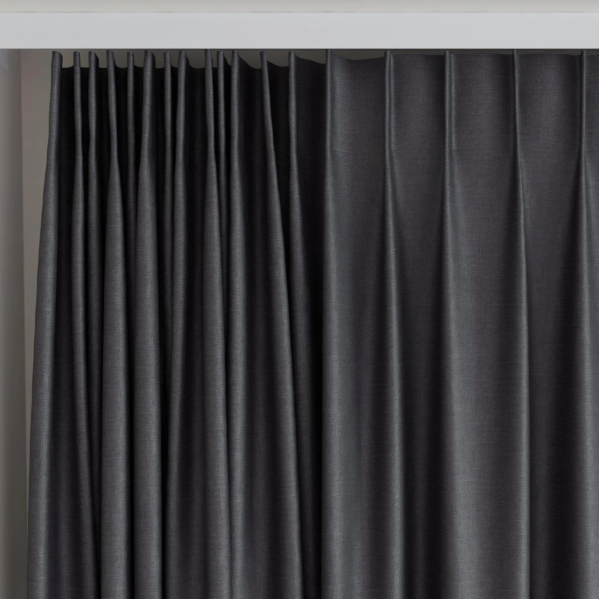 Top view of Tonga Raven, on curtain rail