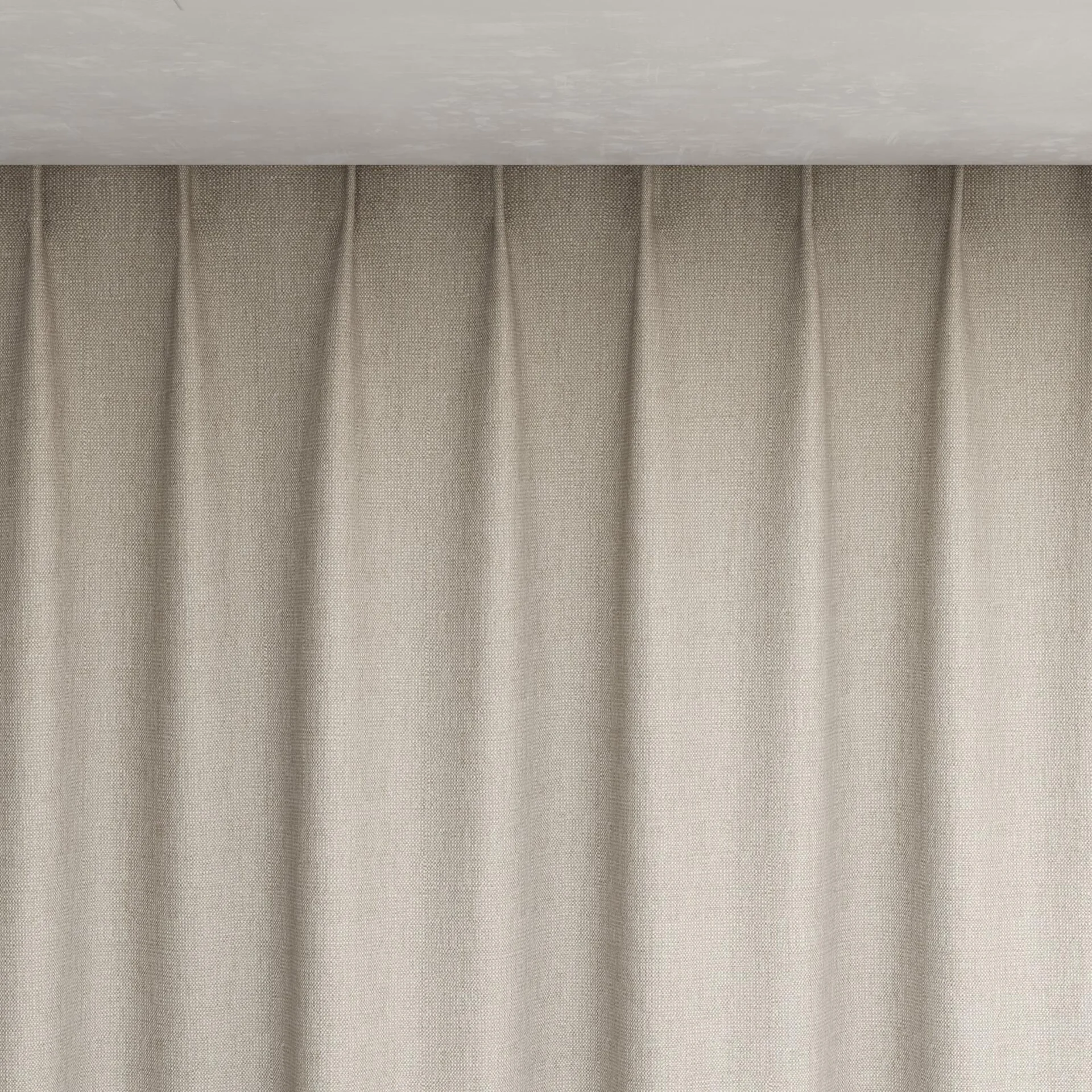 Top view of Gent Mushroom, pinch pleat