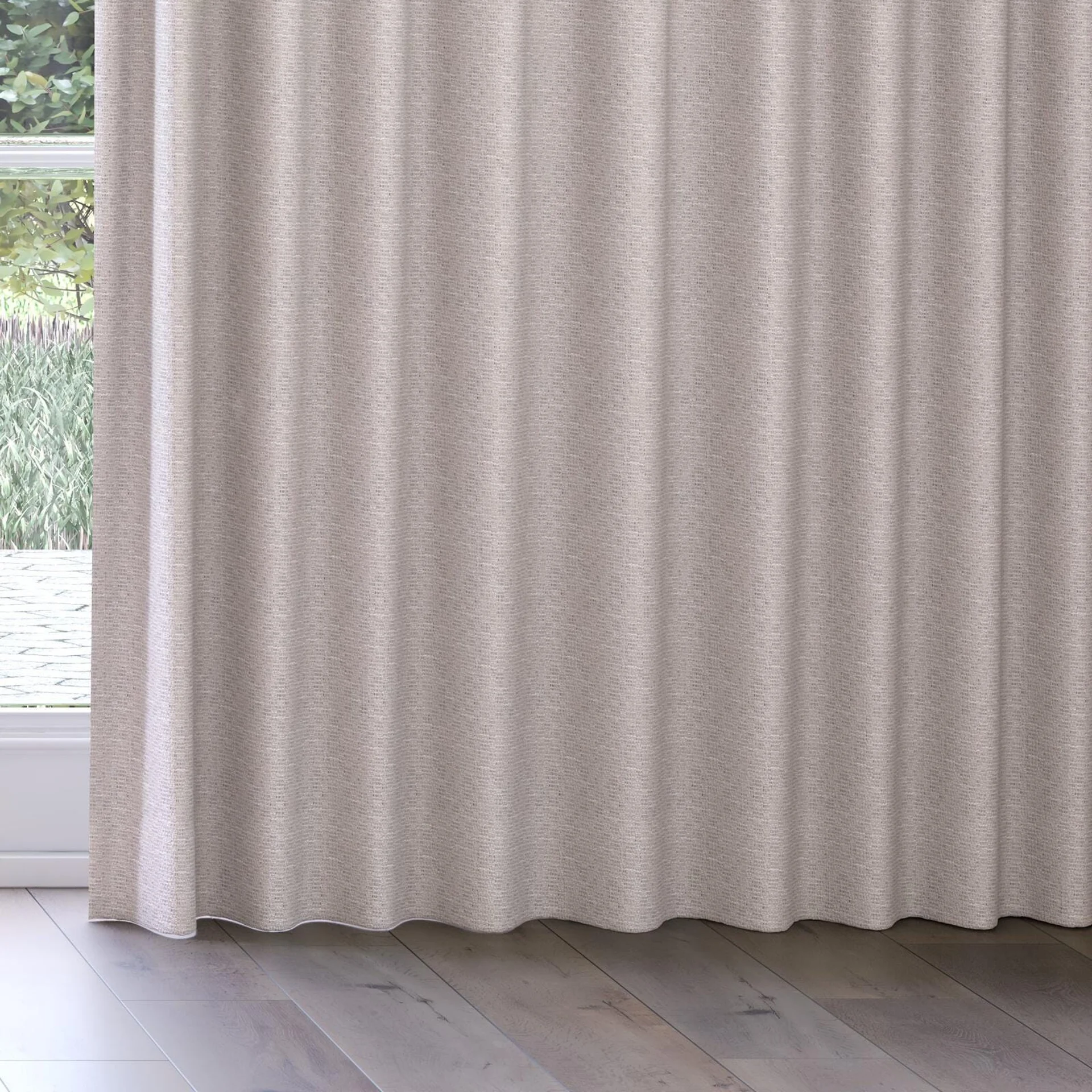 Bottom view of Cestino Silt, on curtain rail