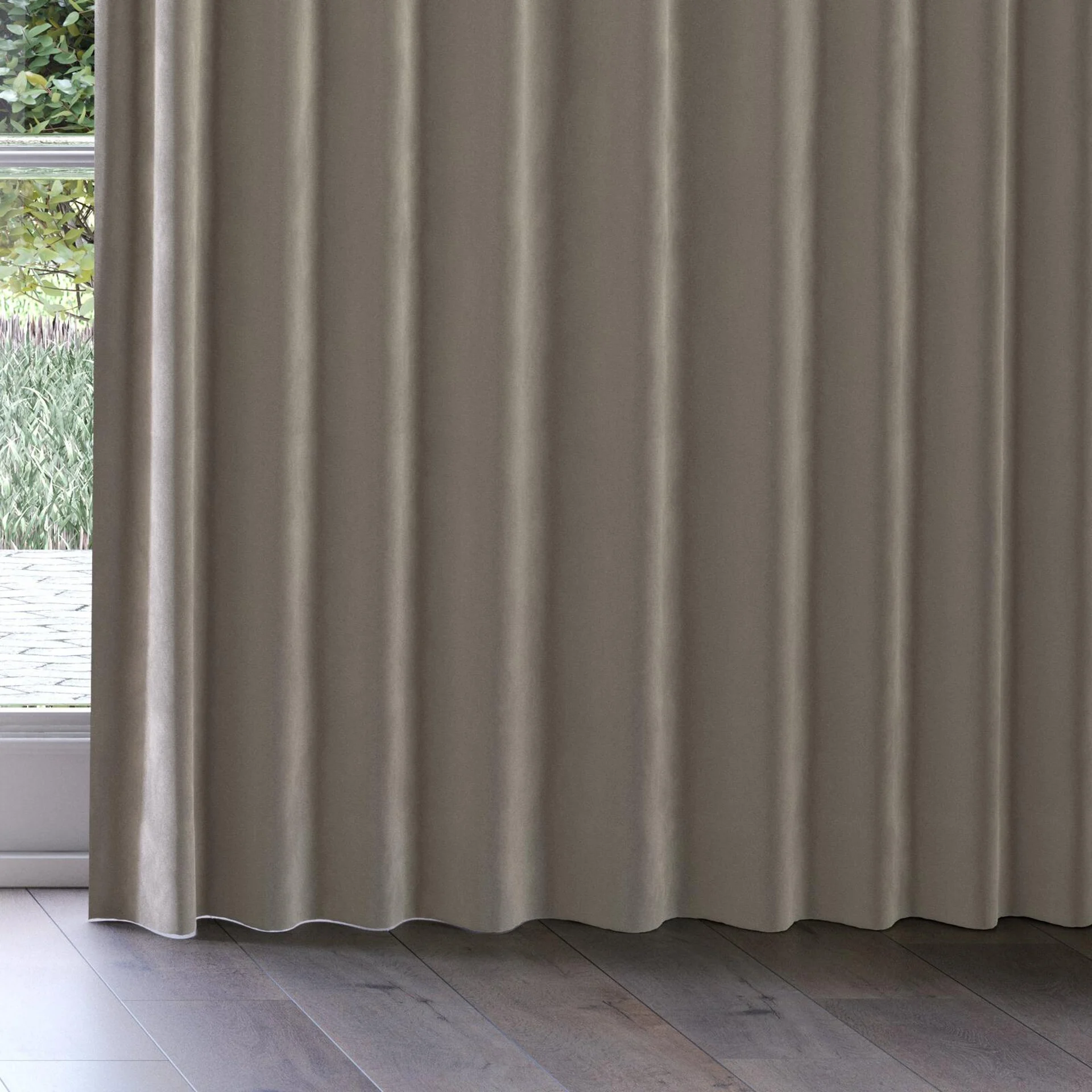 Bottom view of Verbier Fossil, on curtain rail