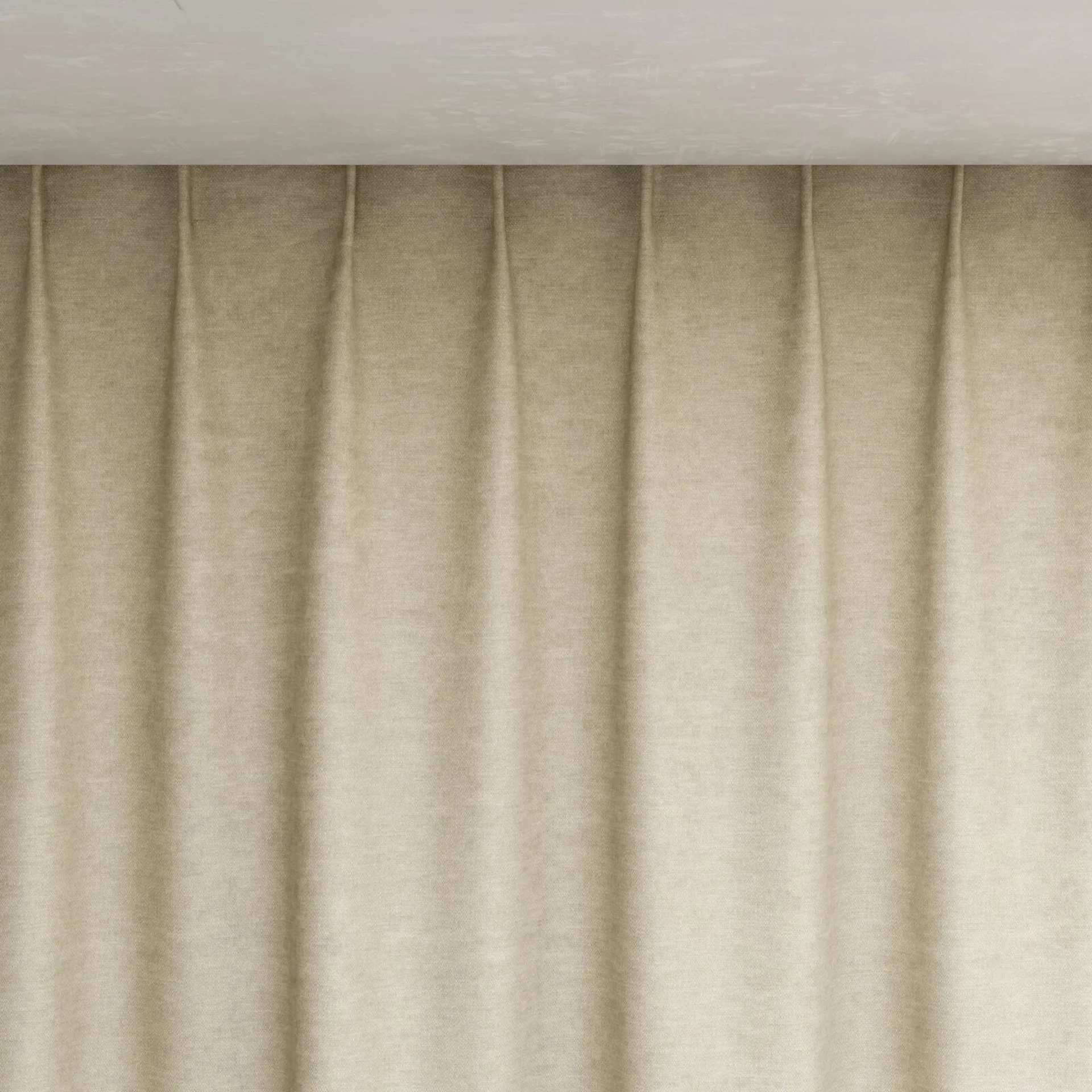 Top view of Colourwash Raffia, pinch pleat