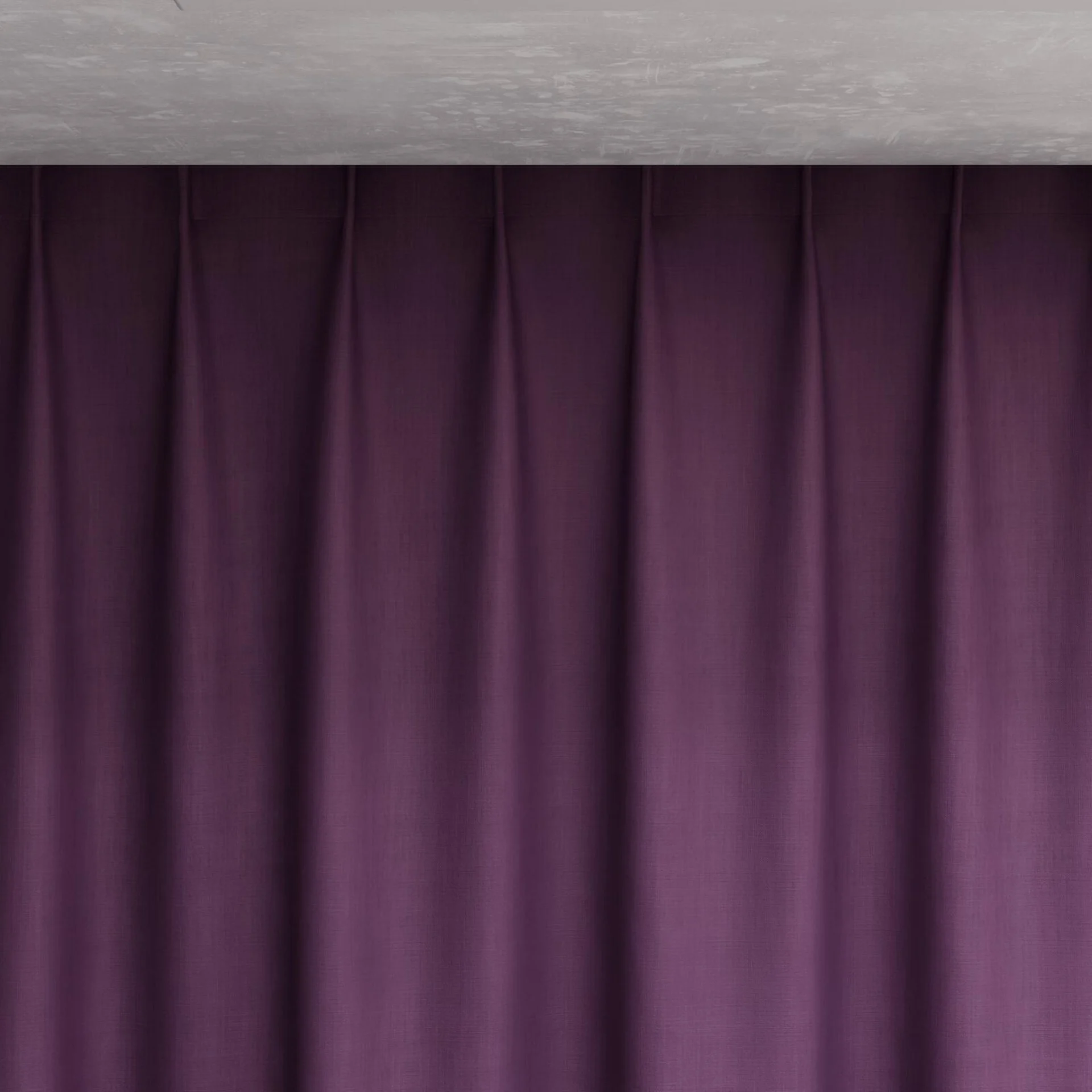 Top view of Lexicon Amethyst, pinch pleat