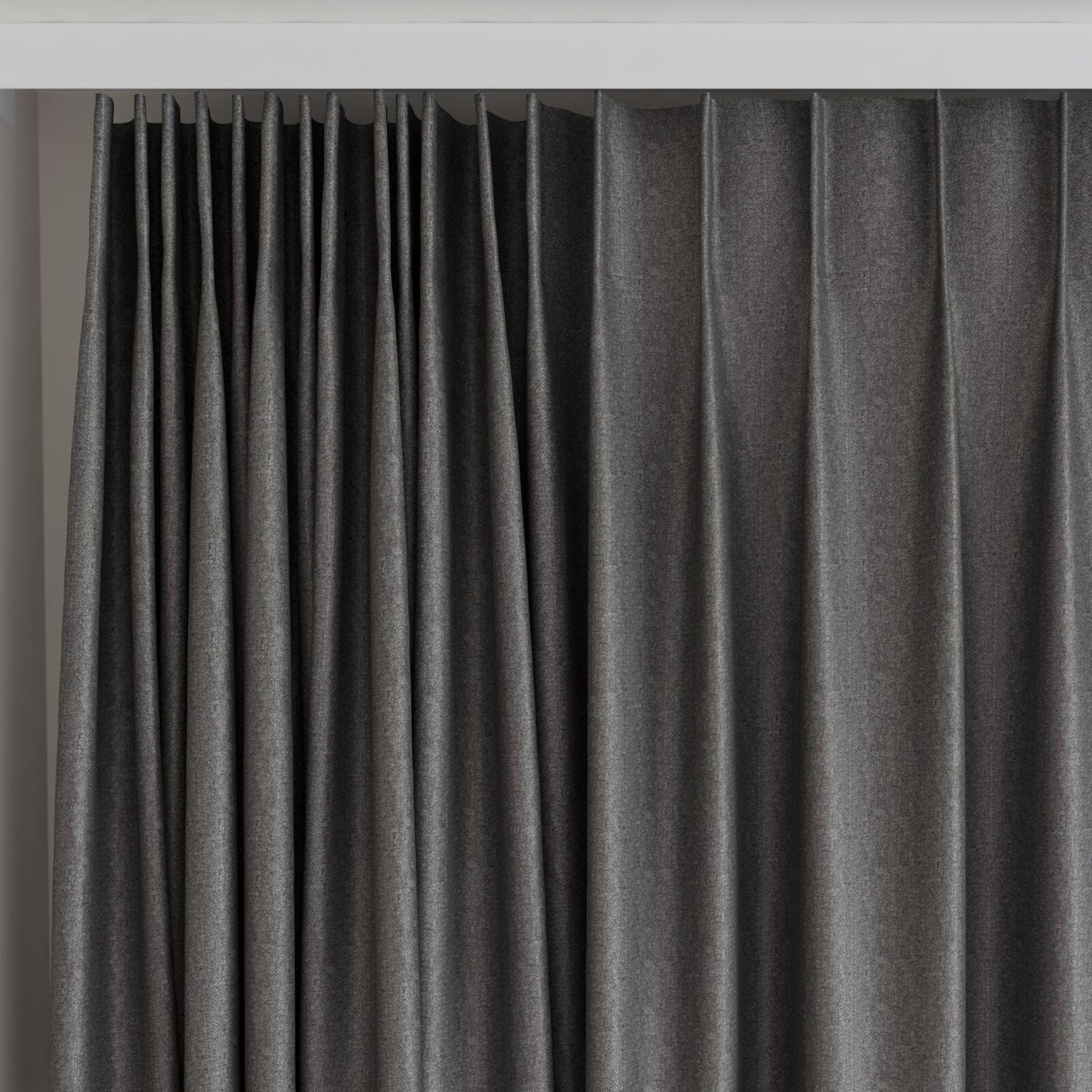 Top view of Taylor Fossil, on curtain rail