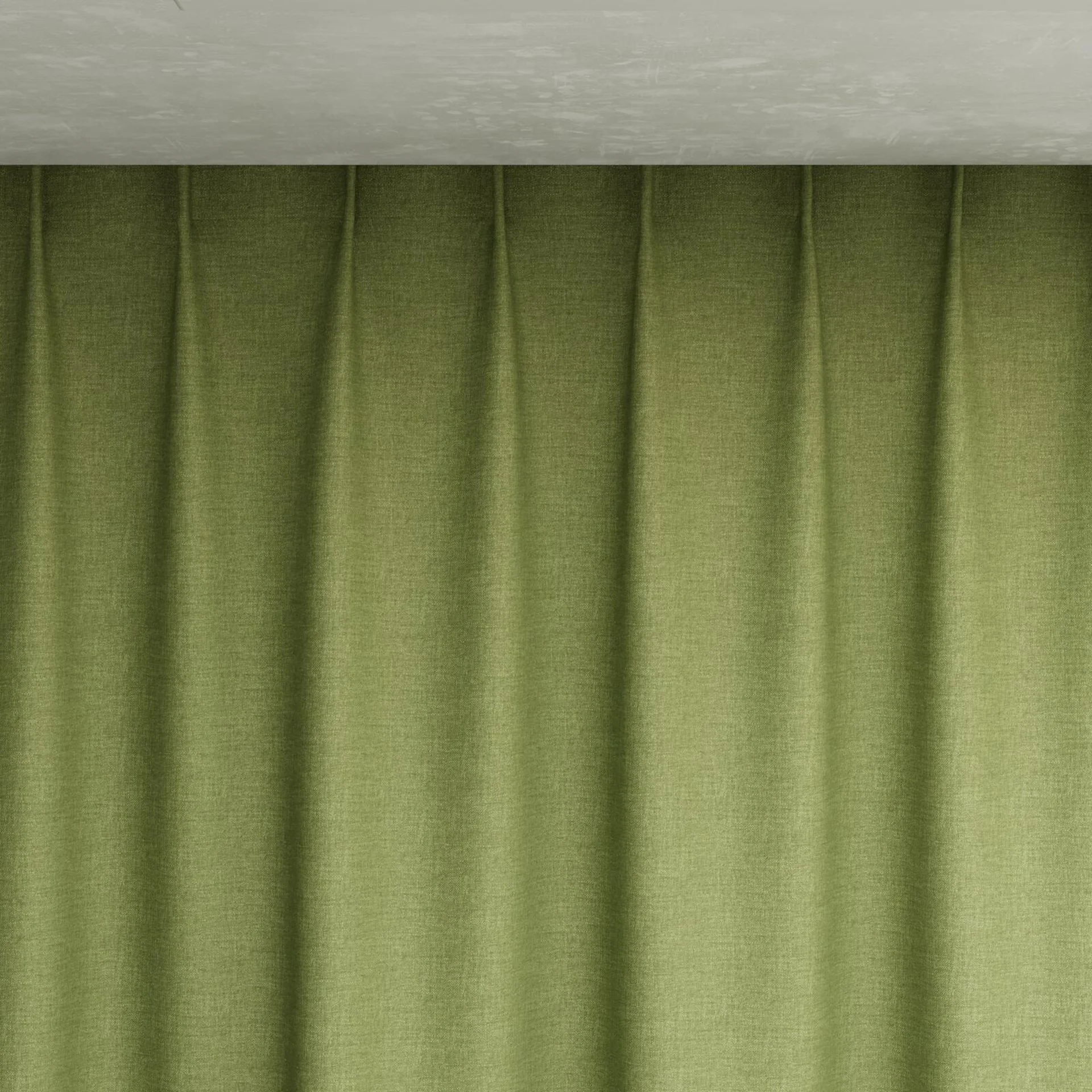 Top view of Casual Palm, pinch pleat