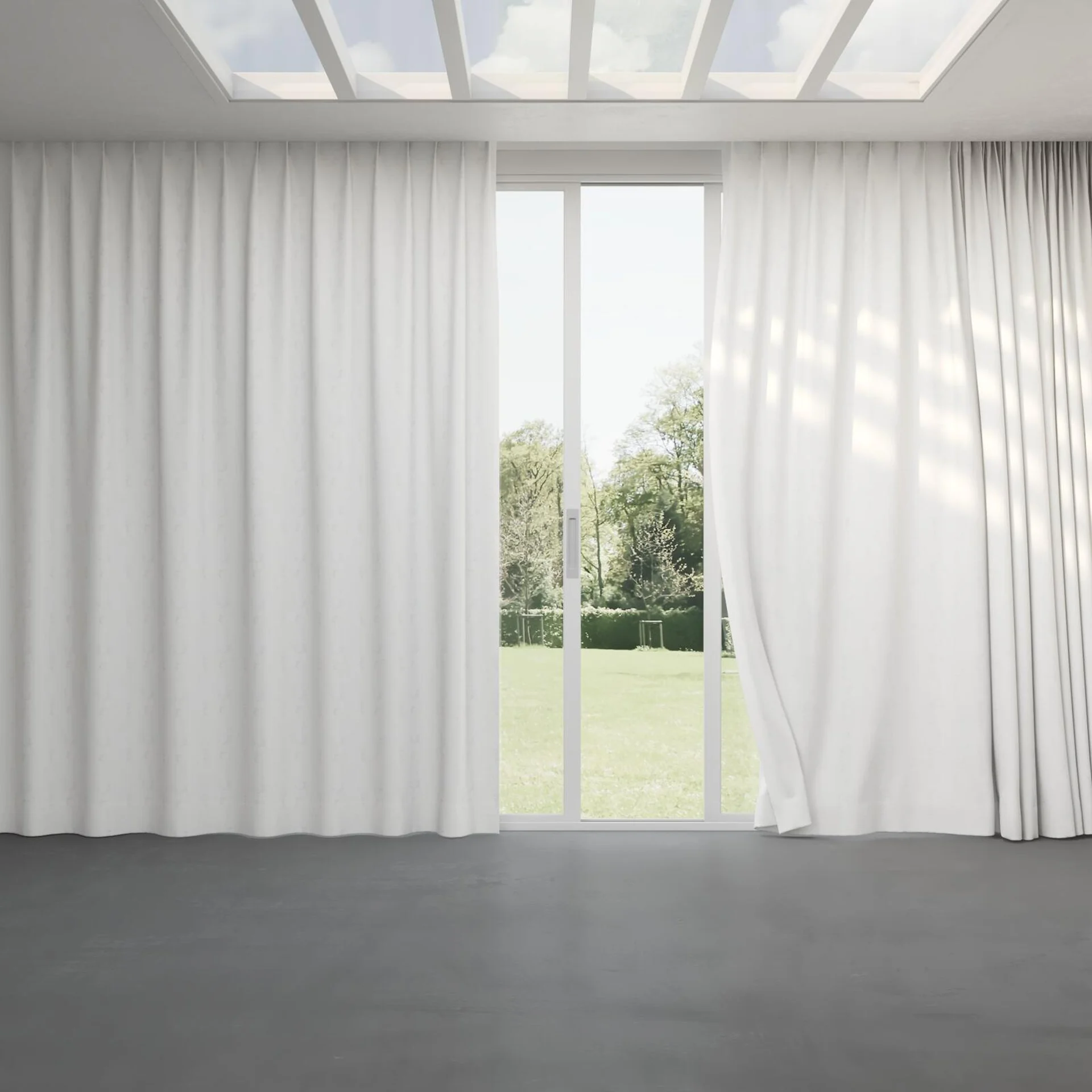 Full view of Innovation Pearl, pinch pleat
