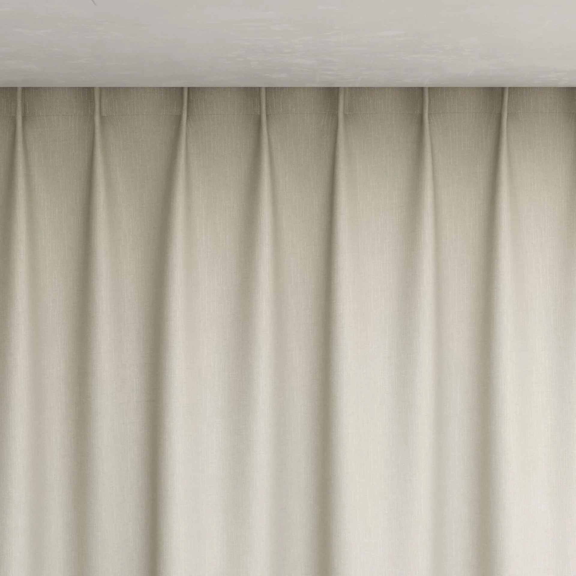 Top view of Bavaria Sand, pinch pleat