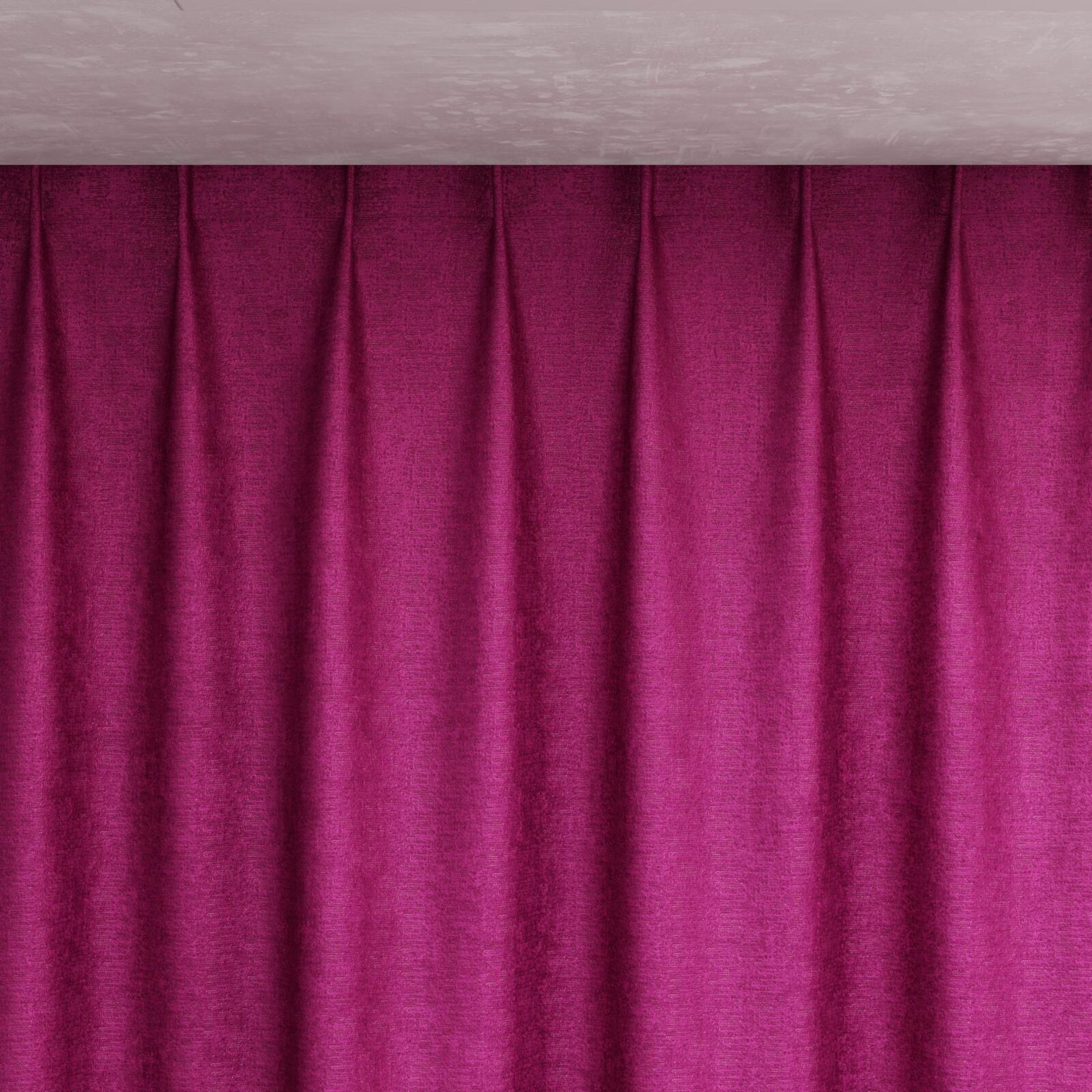 Top view of Hug Fuschia, pinch pleat