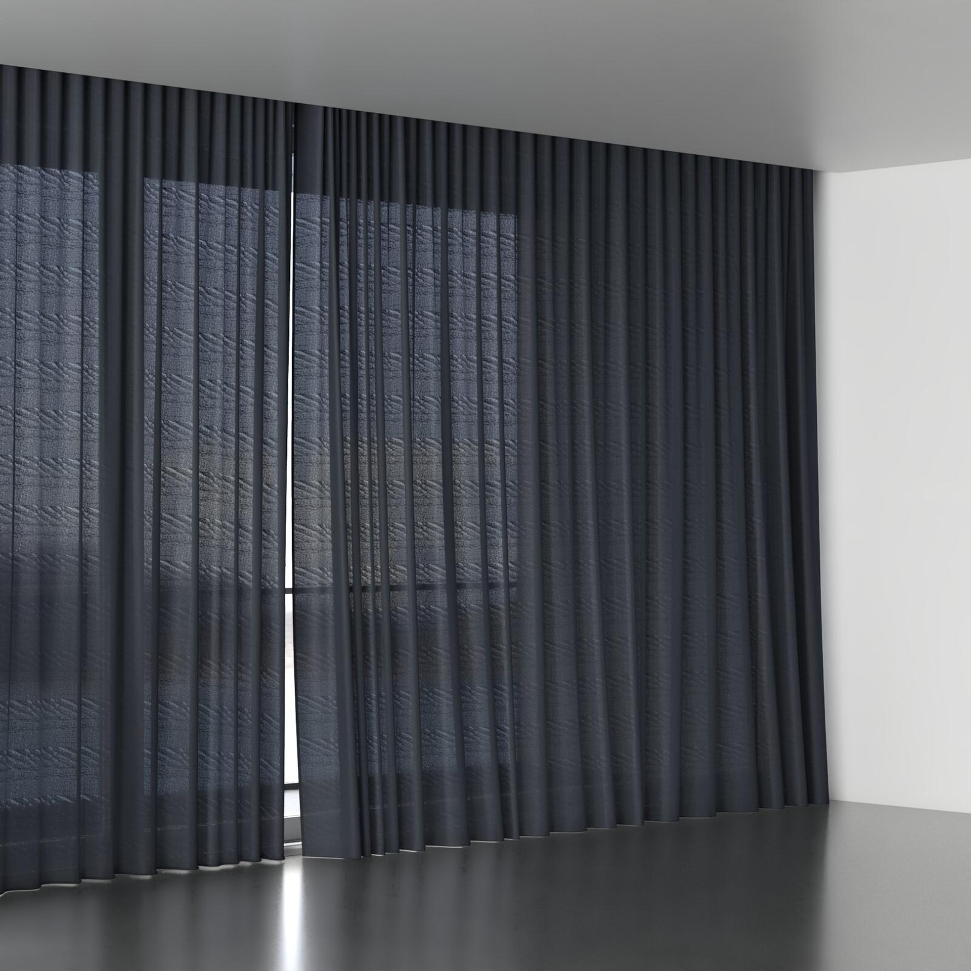 Full view of Jaba Onyx, wave pleat