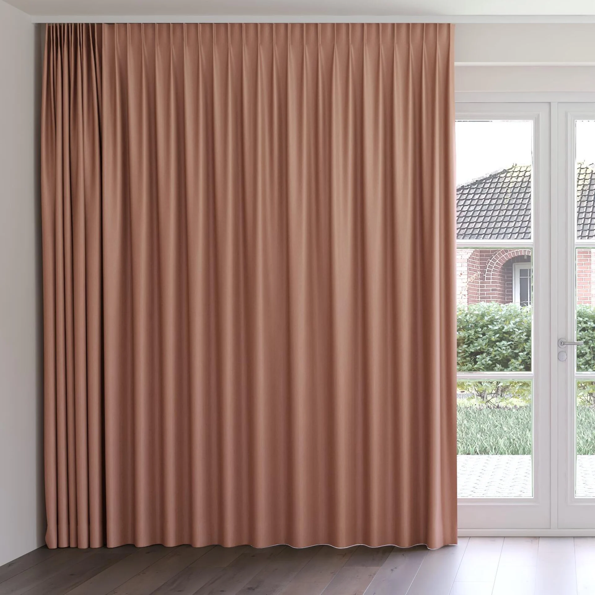 Front view of Science Pheasant, on curtain rail