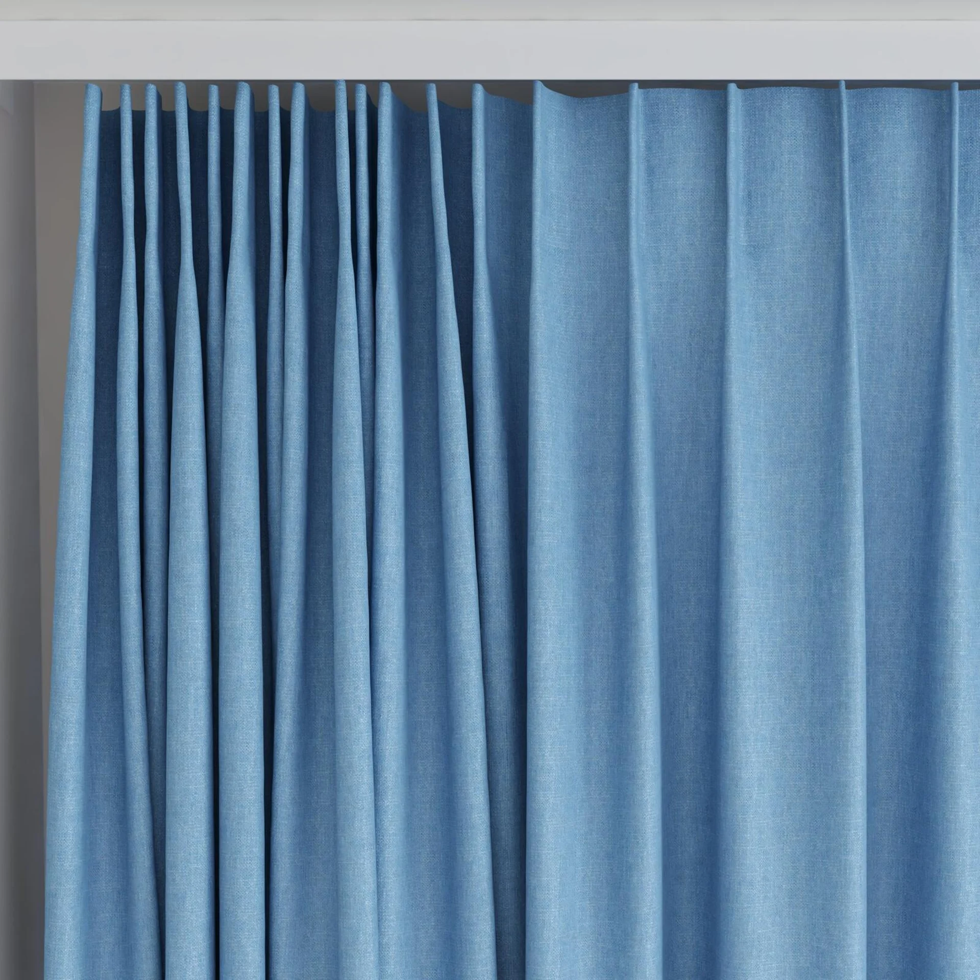 Top view of Rover Spa, on curtain rail
