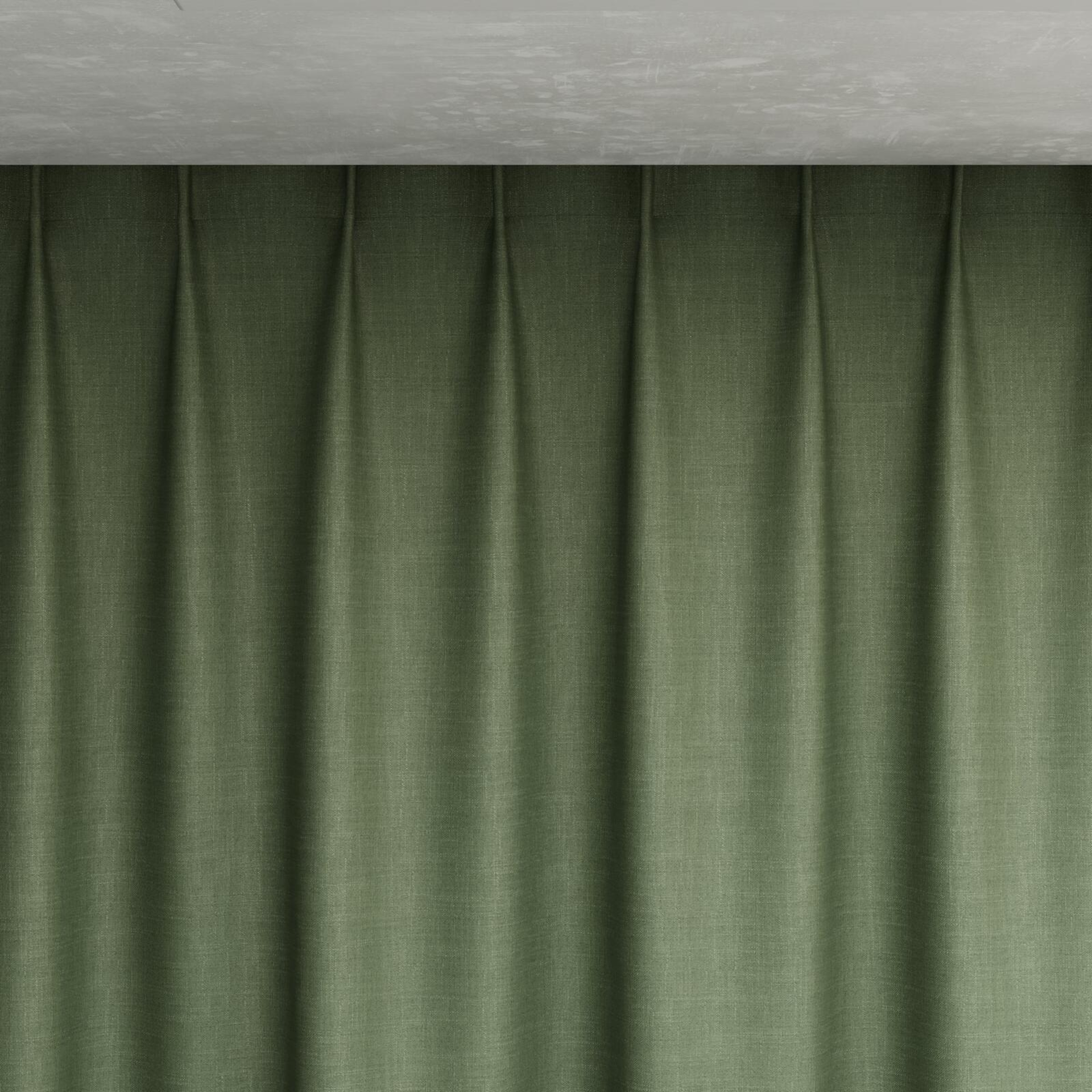 Top view of Keystone Leaf, pinch pleat