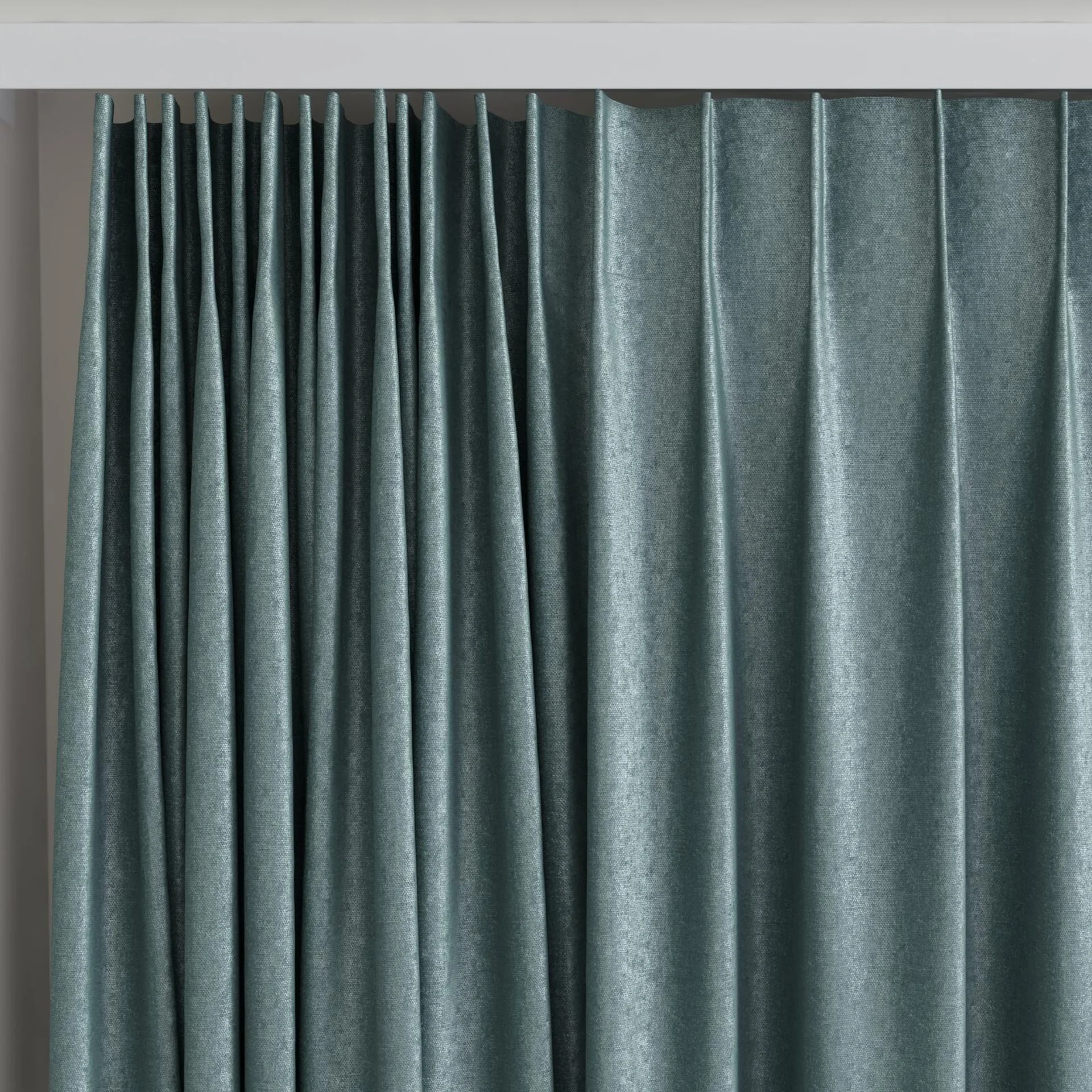 Top view of Recharge Lapiz, on curtain rail