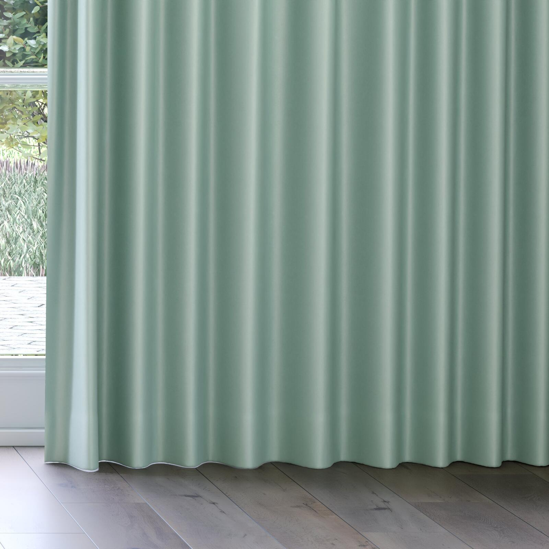 Bottom view of Re-Vive Jade, on curtain rail