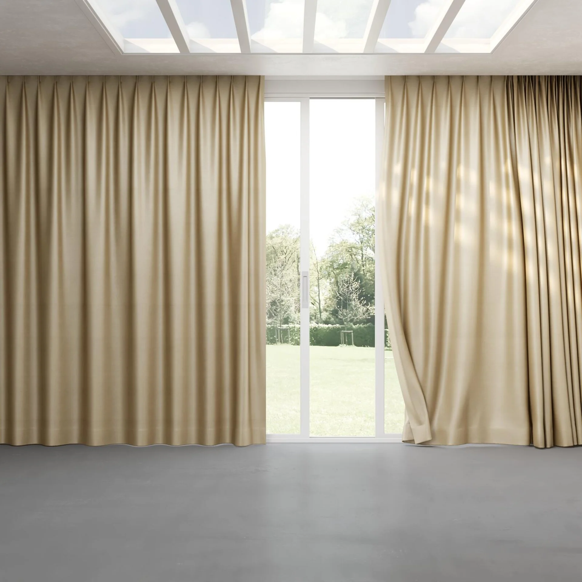 Full view of Mont Blanc Oatmeal, pinch pleat