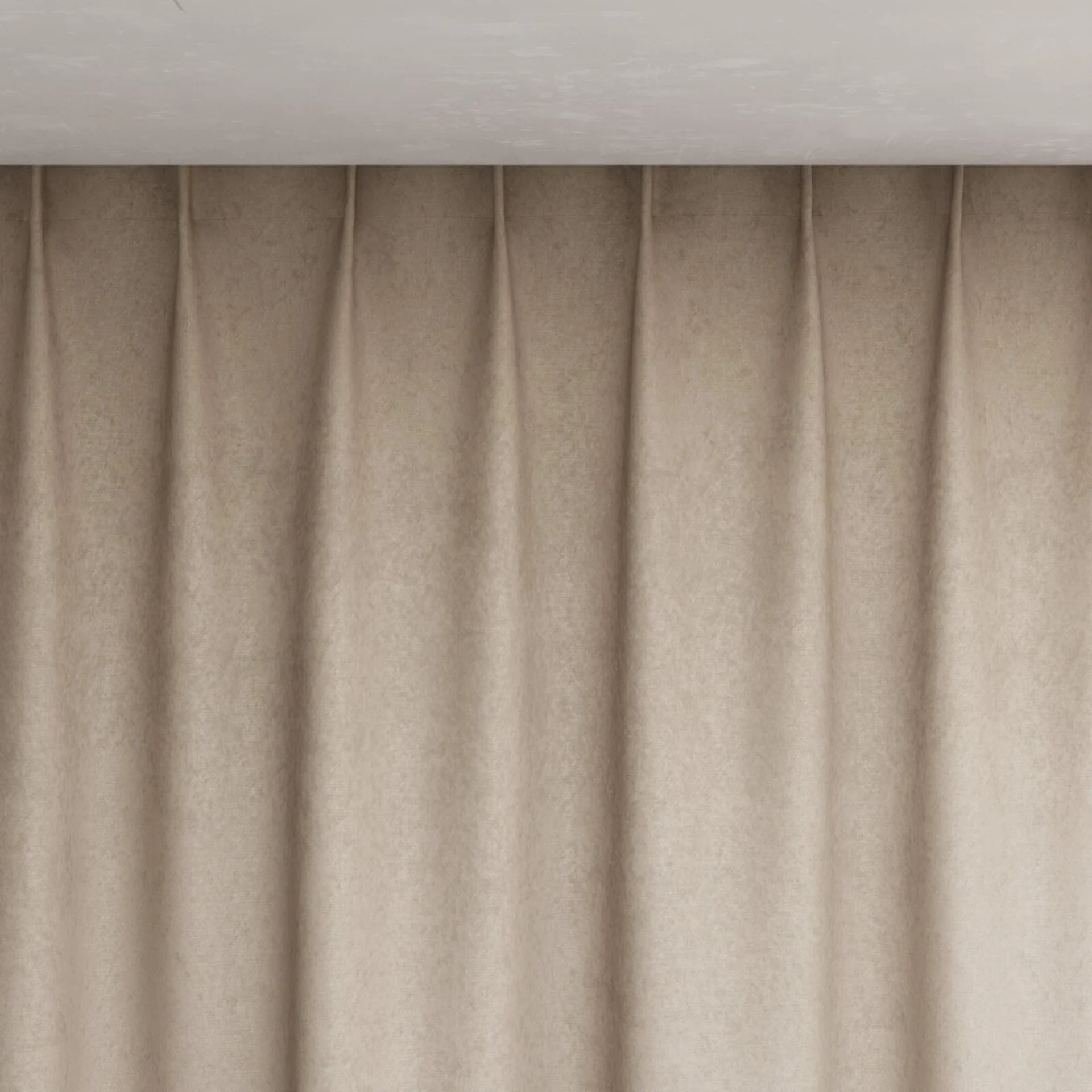 Top view of Moon Sesame, pinch pleat