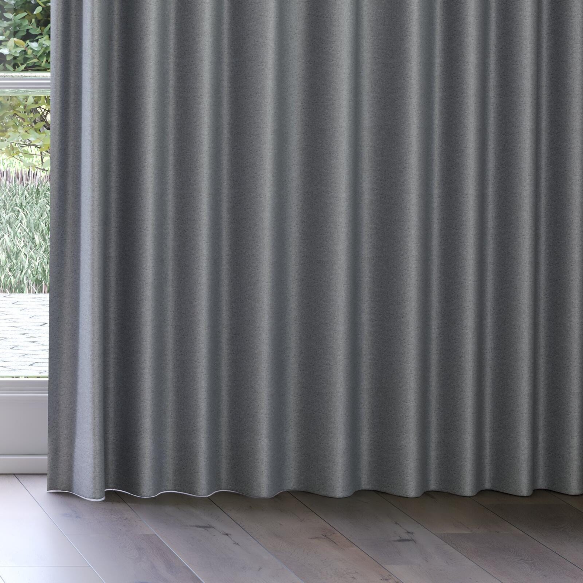 Bottom view of Grove Steel, on curtain rail