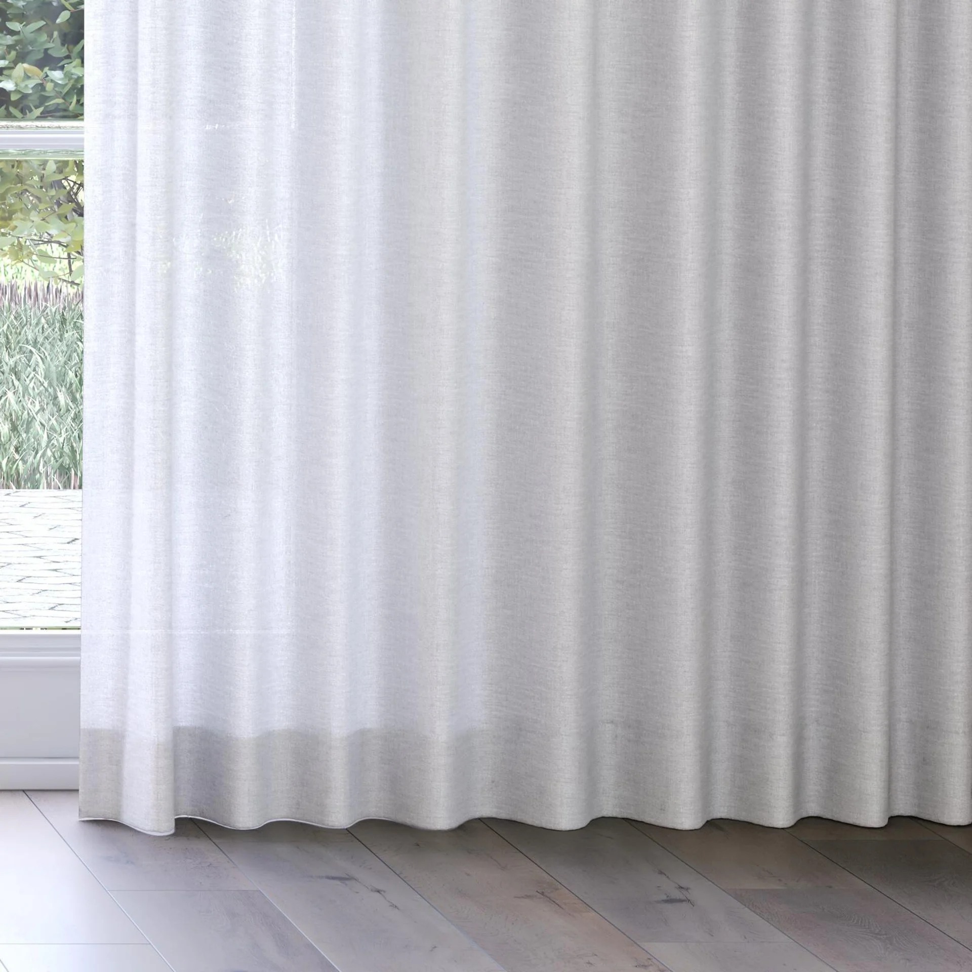Bottom view of Motion Mist, on curtain rail