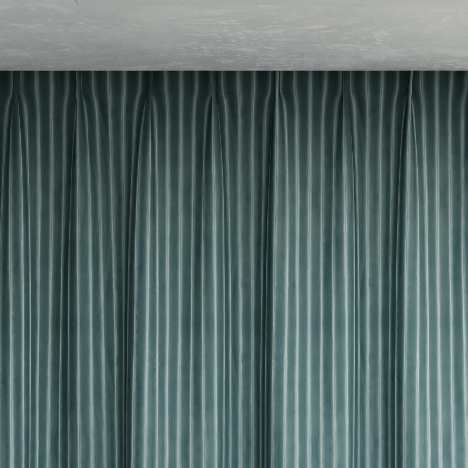 Top view of Cordial Sage, pinch pleat