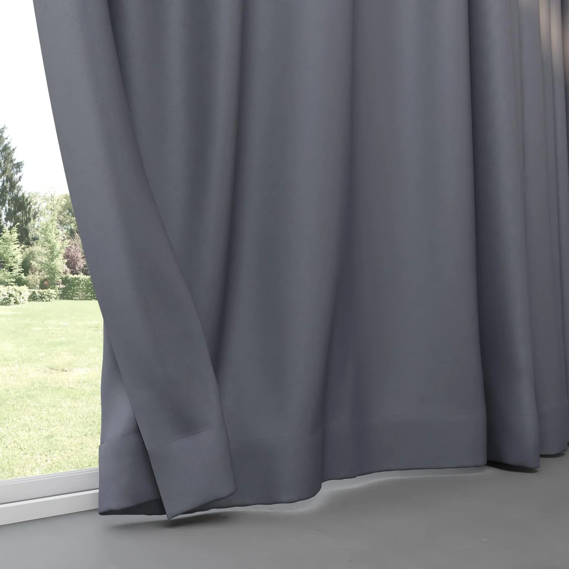 Bottom view of Woolskin Storm, pinch pleat