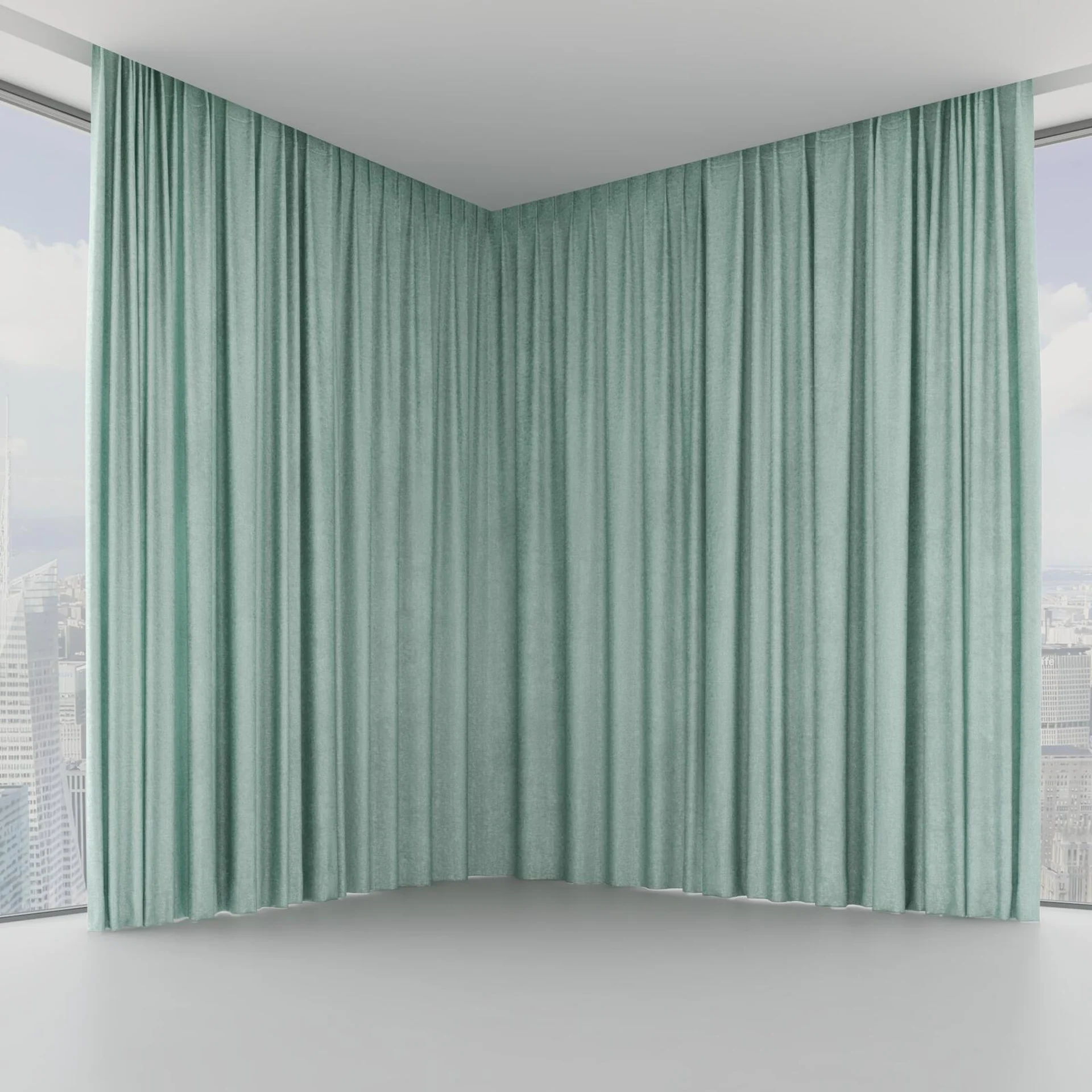 Front view of Hug Porcelain, on hidden rail