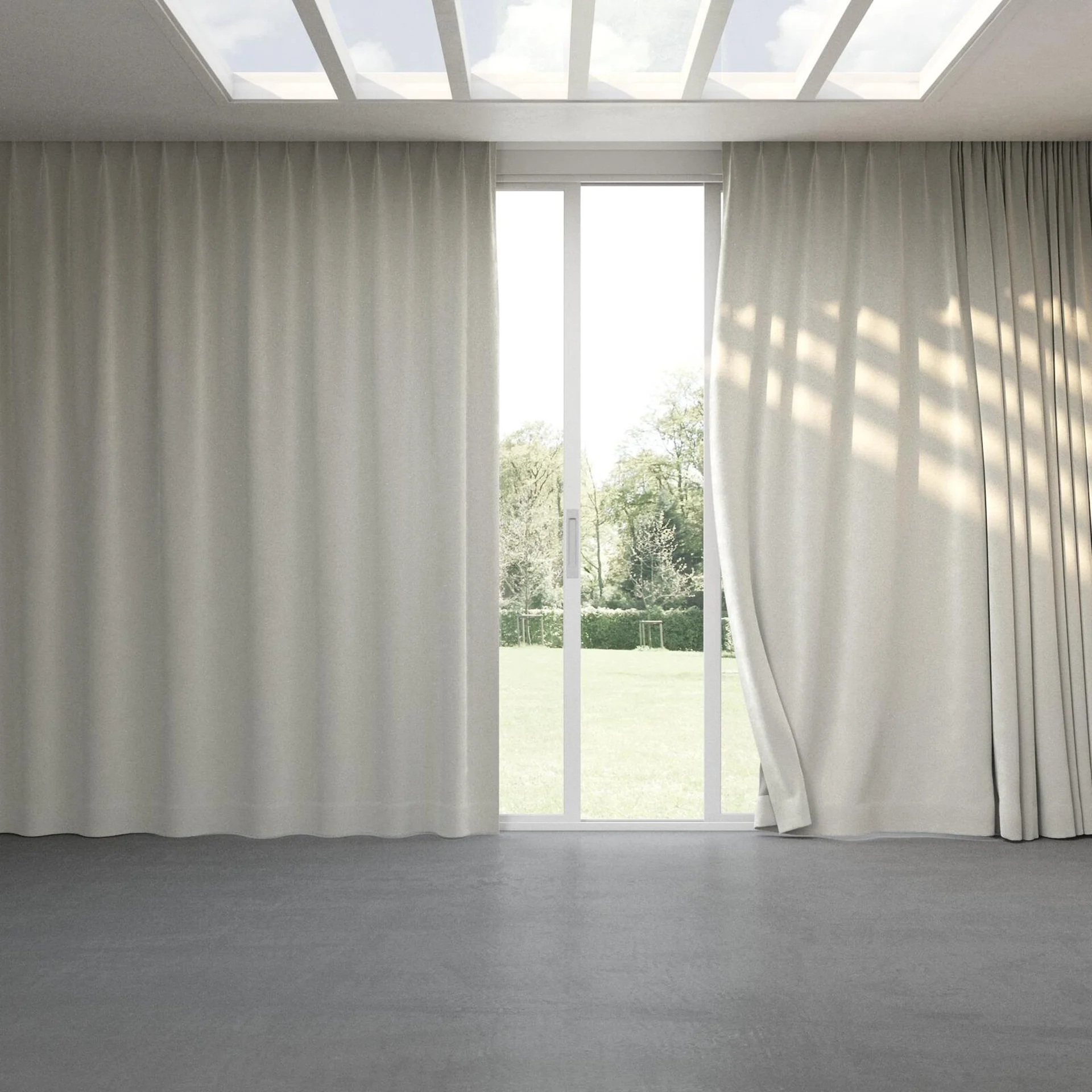 Full view of Verbier Pebble, pinch pleat