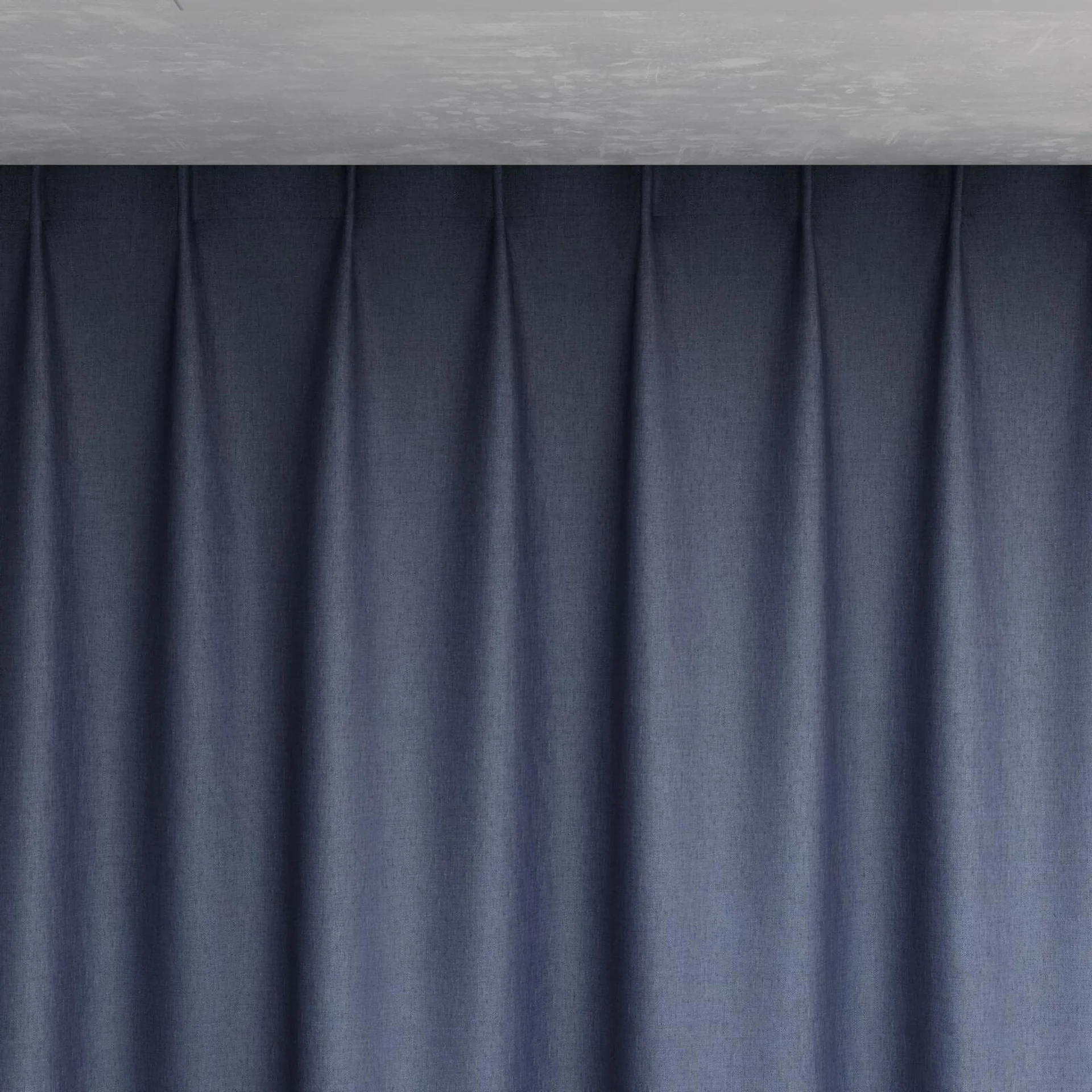 Top view of Stonewall Blackout Navy, pinch pleat